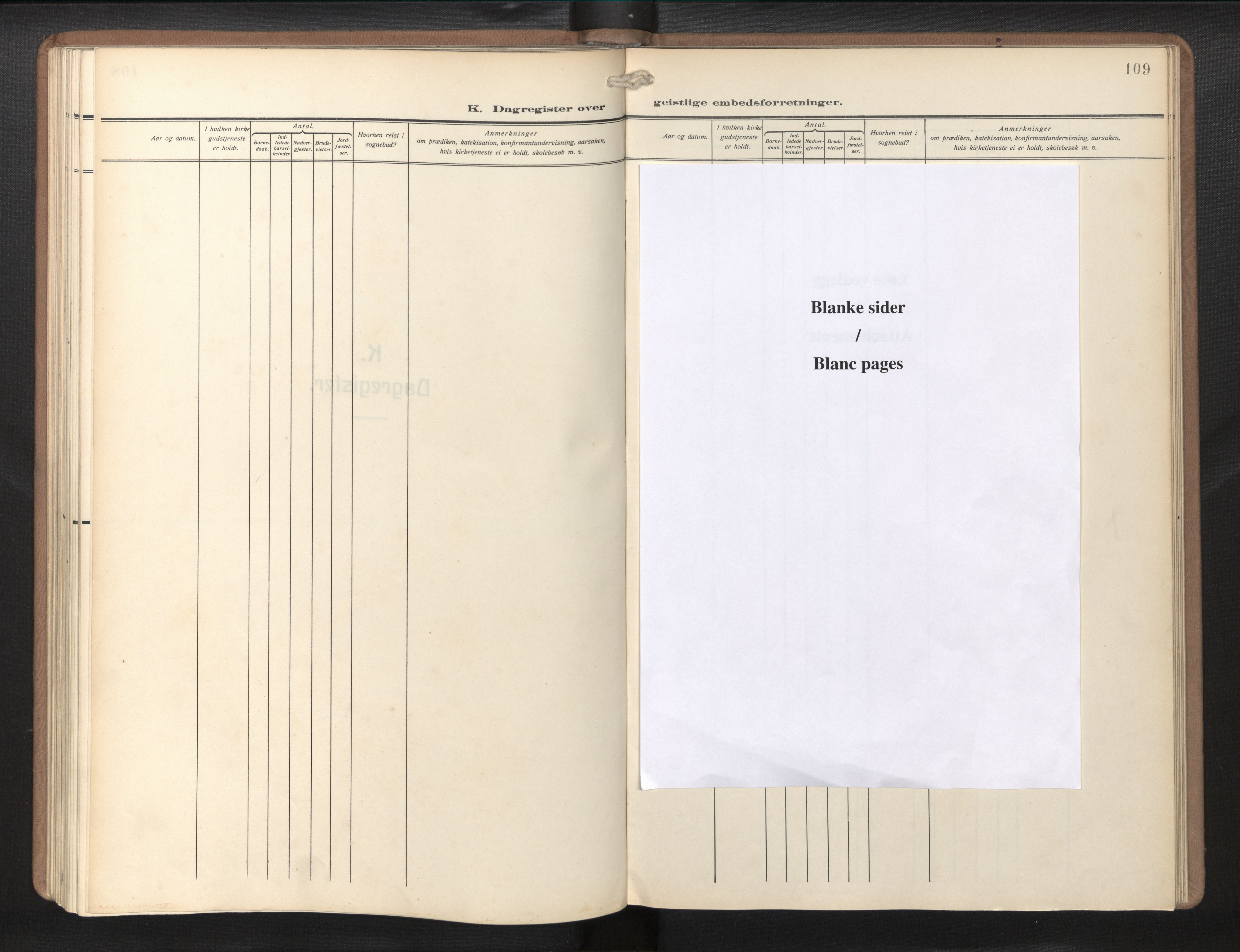 Den norske sjømannsmisjon i utlandet/Philadelphia, AV/SAB-SAB/PA-0113/H/Ha/L0002: Parish register (official) no. A 2, 1931-1957, p. 108b-109a