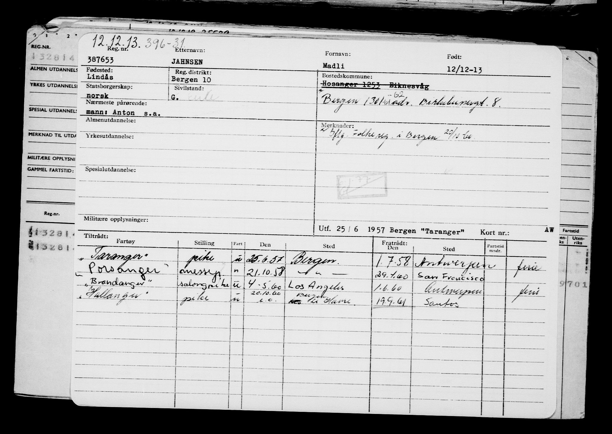 Direktoratet for sjømenn, AV/RA-S-3545/G/Gb/L0117: Hovedkort, 1913-1914, p. 162