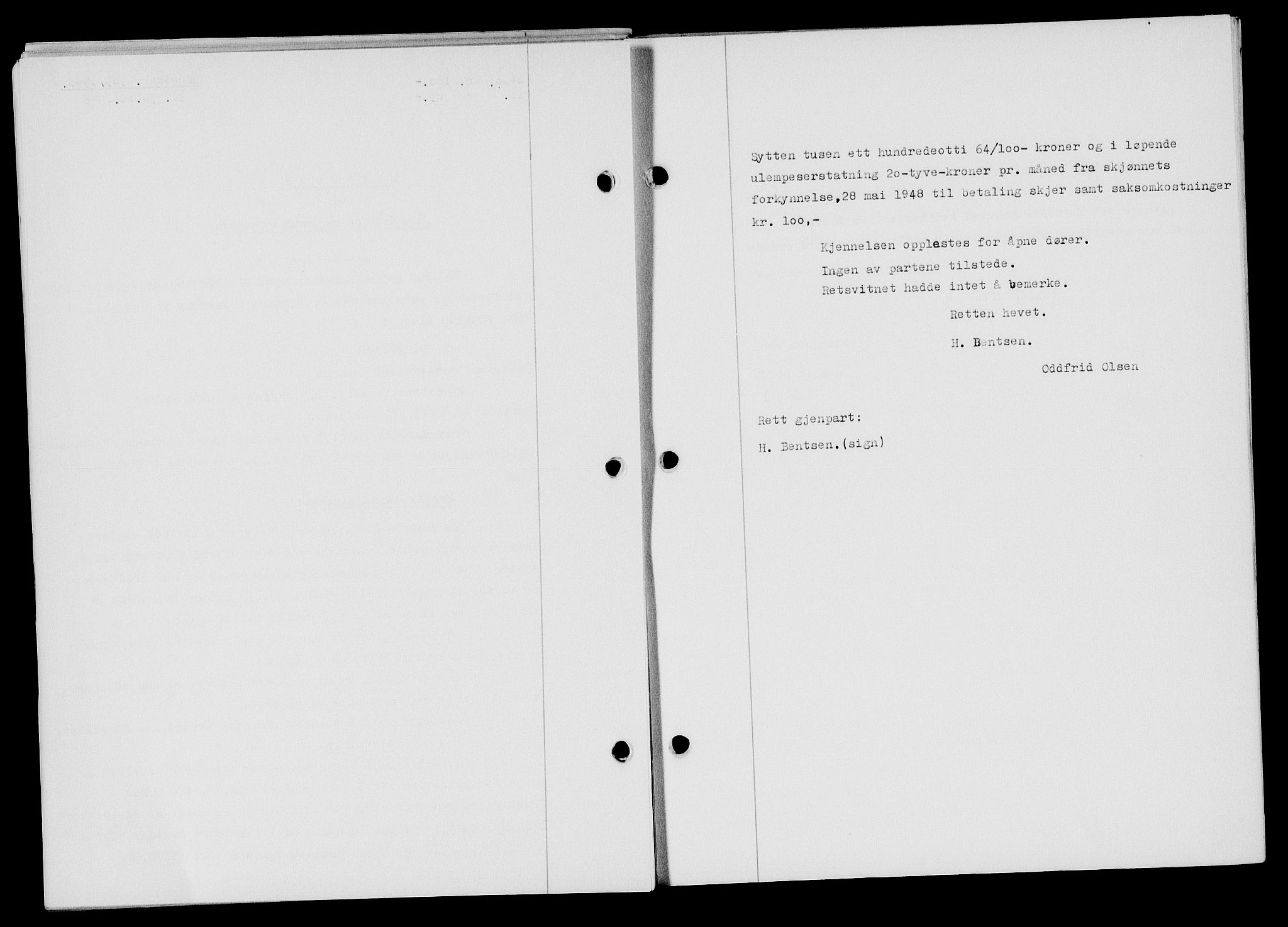 Flekkefjord sorenskriveri, SAK/1221-0001/G/Gb/Gba/L0064: Mortgage book no. A-12, 1948-1949, Diary no: : 909/1948