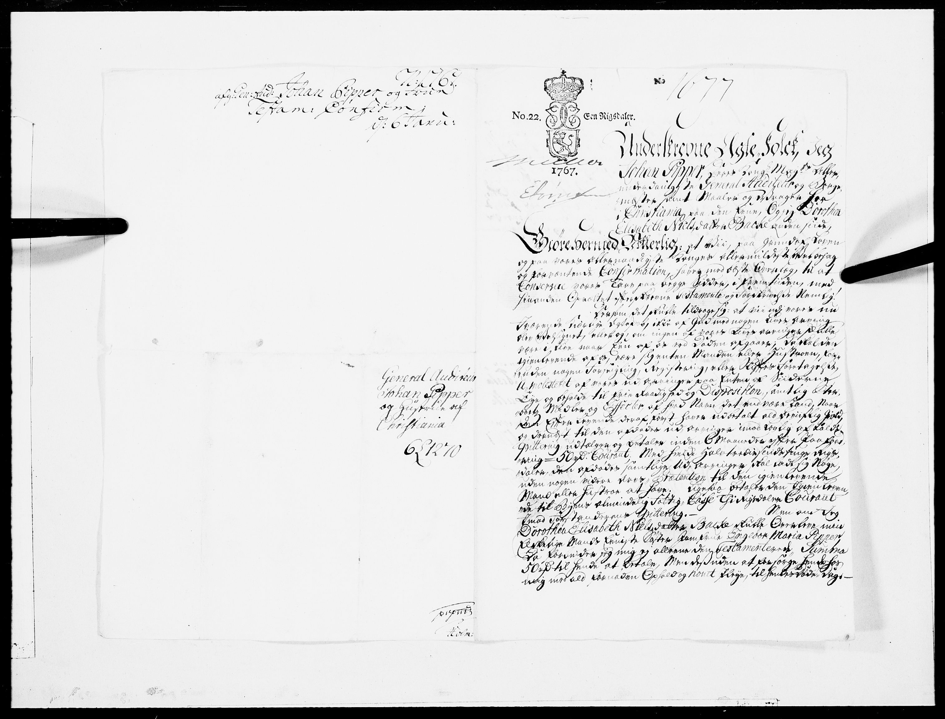 Danske Kanselli 1572-1799, RA/EA-3023/F/Fc/Fcc/Fcca/L0199: Norske innlegg 1572-1799, 1769, p. 2
