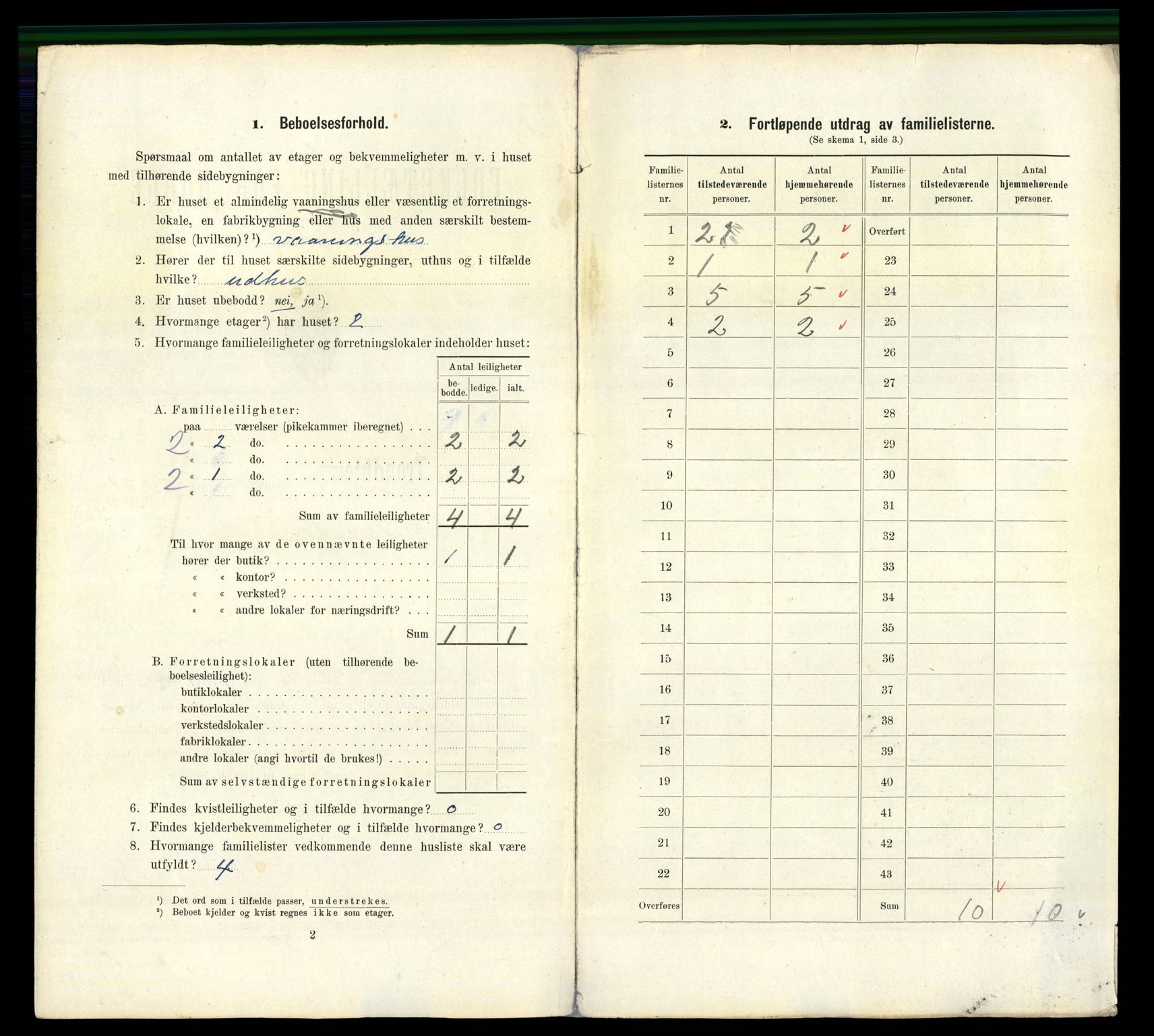 RA, 1910 census for Trondheim, 1910, p. 13258