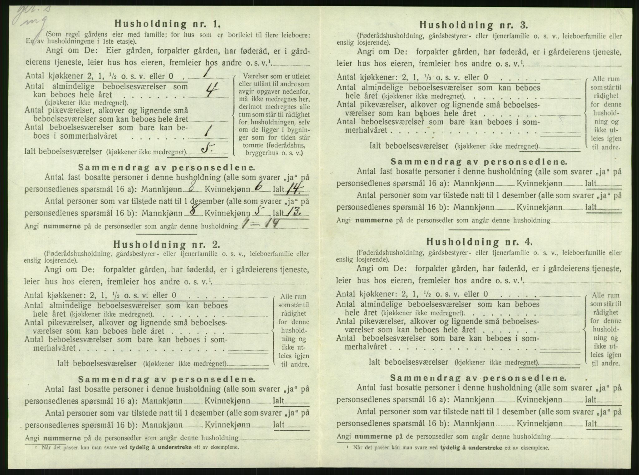 SAT, 1920 census for Brønnøy, 1920, p. 499