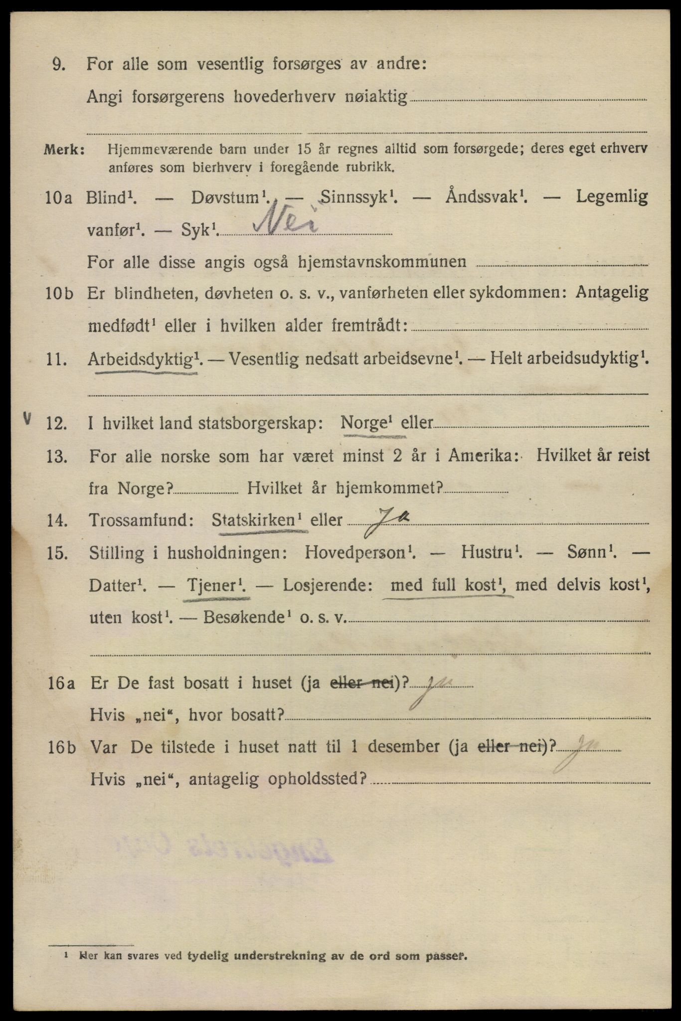 SAO, 1920 census for Kristiania, 1920, p. 150152