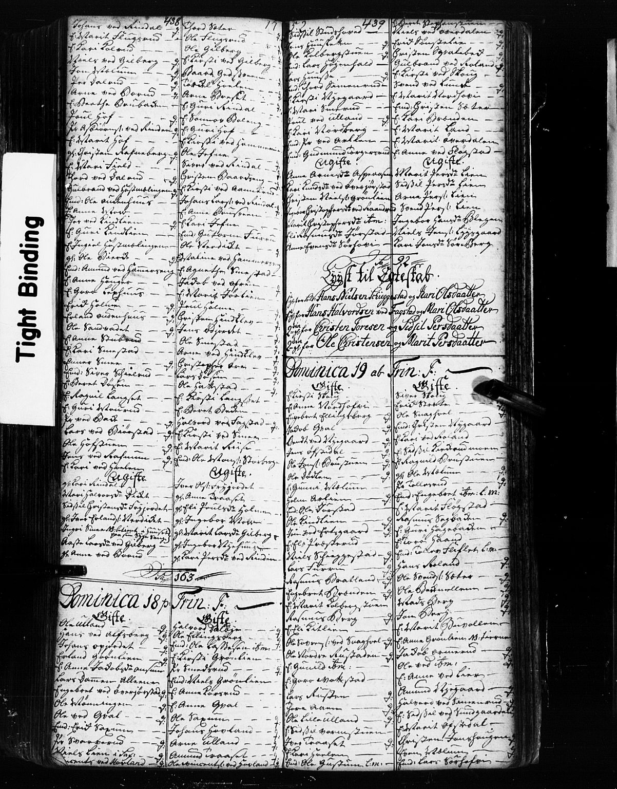 Fåberg prestekontor, SAH/PREST-086/H/Ha/Hab/L0002: Parish register (copy) no. 2, 1741-1756, p. 438-439