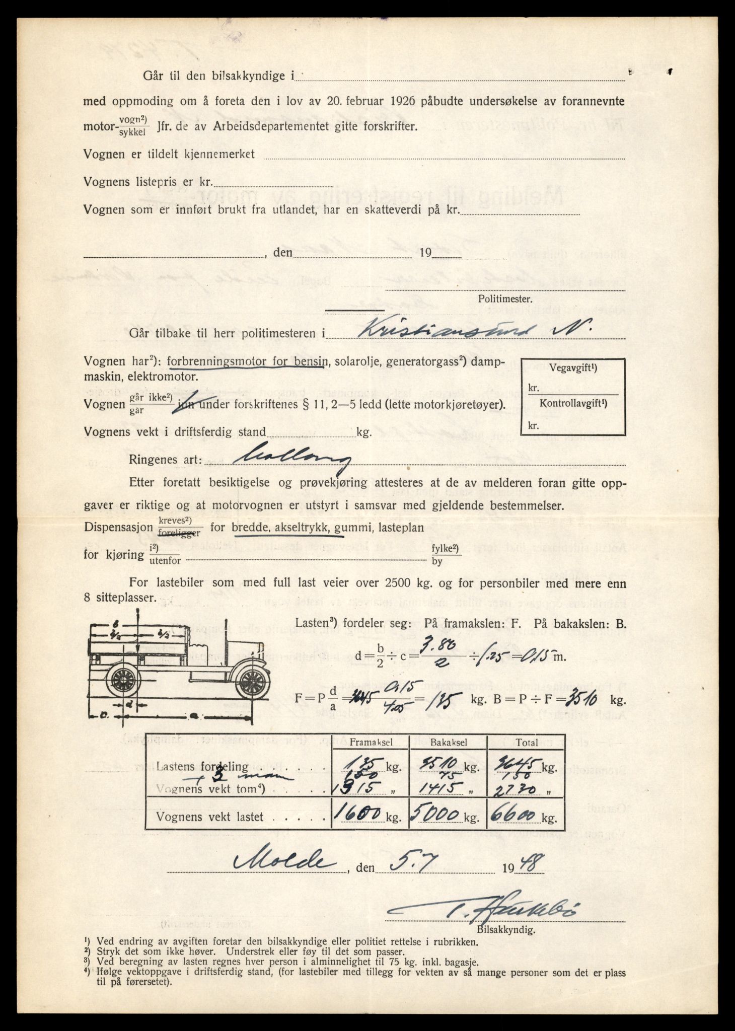 Møre og Romsdal vegkontor - Ålesund trafikkstasjon, SAT/A-4099/F/Fe/L0015: Registreringskort for kjøretøy T 1700 - T 1850, 1927-1998, p. 18