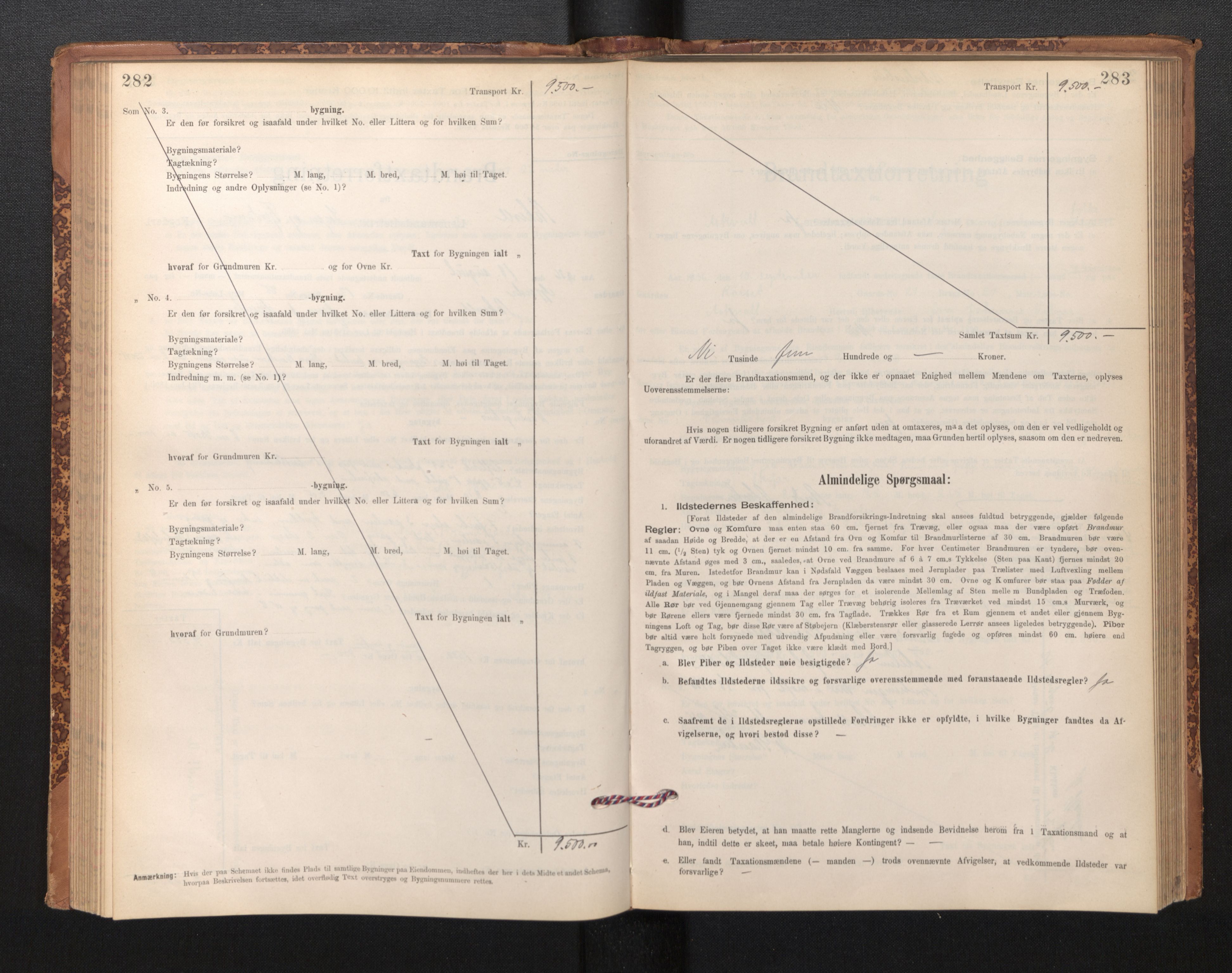 Lensmannen i Askvoll, SAB/A-26301/0012/L0004: Branntakstprotokoll, skjematakst og liste over branntakstmenn, 1895-1932, p. 282-283