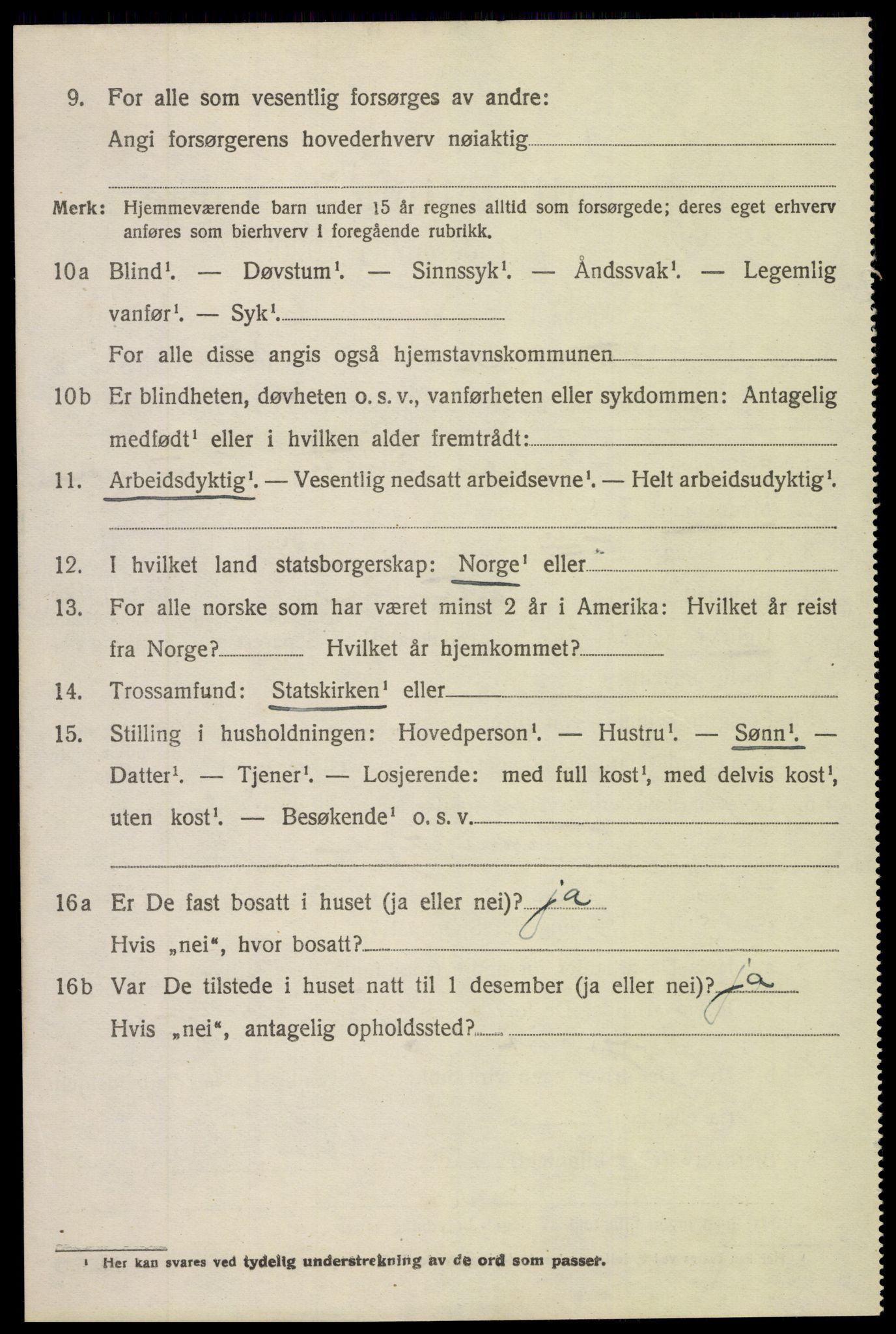 SAH, 1920 census for Etnedal, 1920, p. 2881