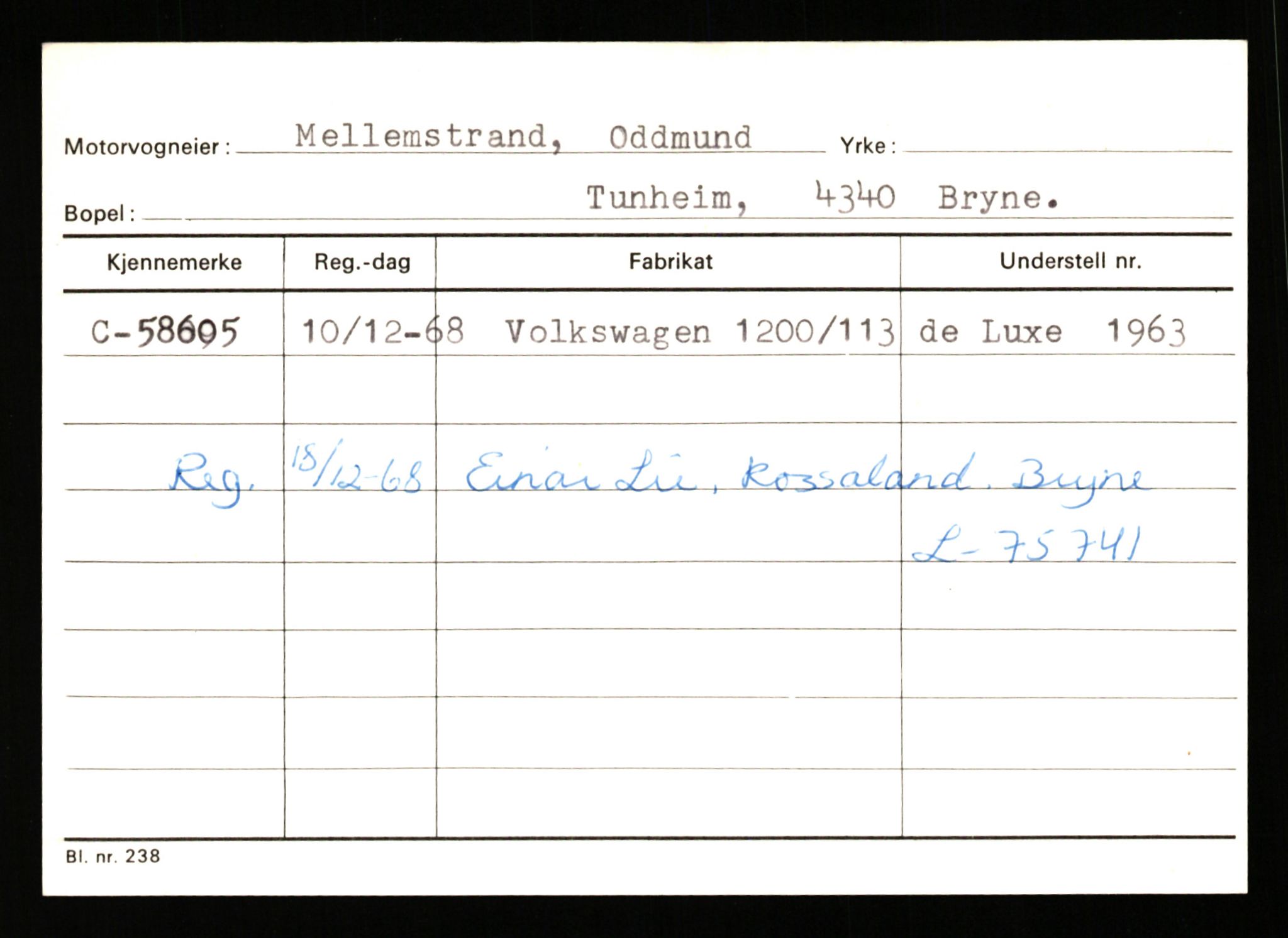 Stavanger trafikkstasjon, AV/SAST-A-101942/0/G/L0007: Registreringsnummer: 49019 - 67460, 1930-1971, p. 2087