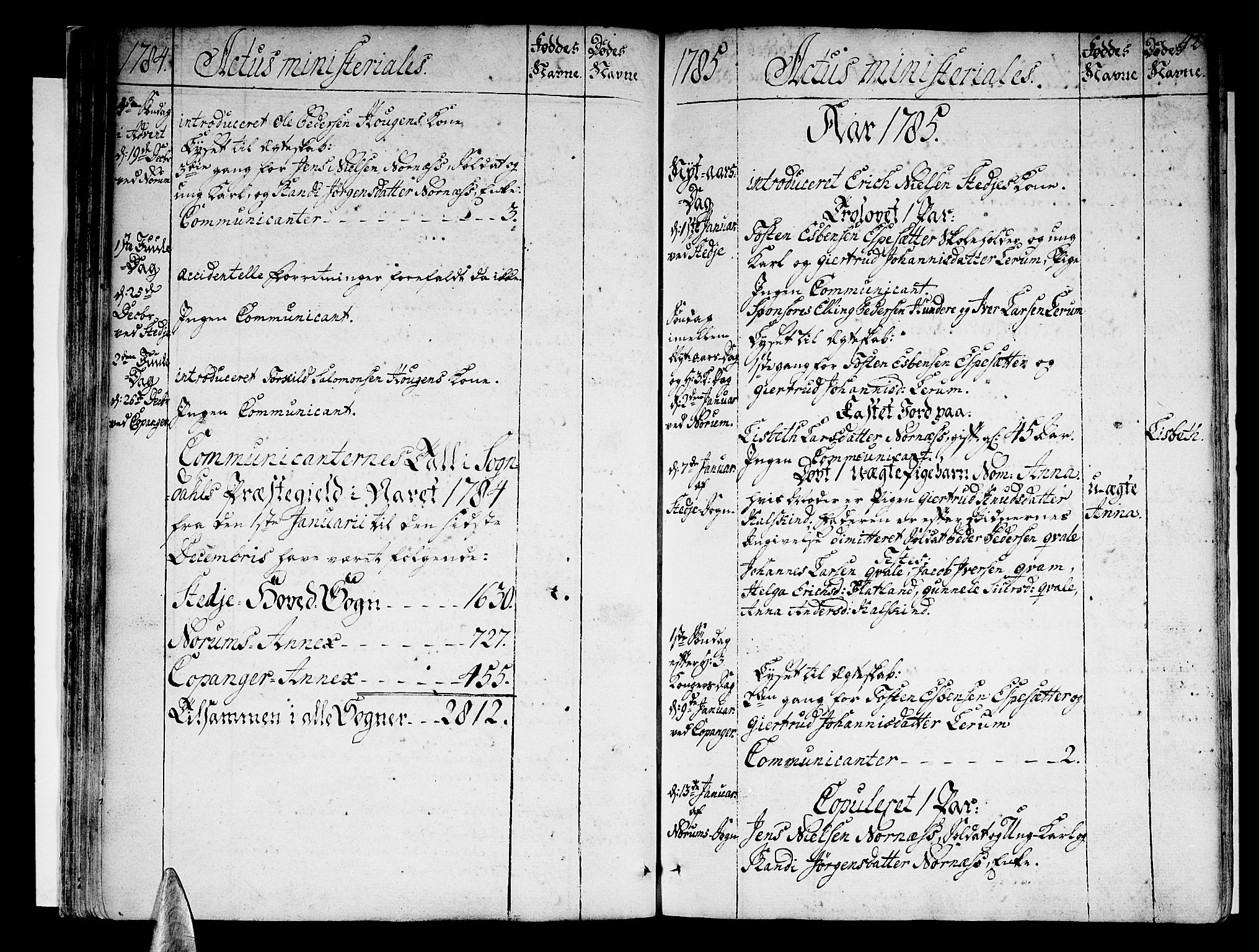 Sogndal sokneprestembete, SAB/A-81301/H/Haa/Haaa/L0007: Parish register (official) no. A 7, 1782-1795, p. 42