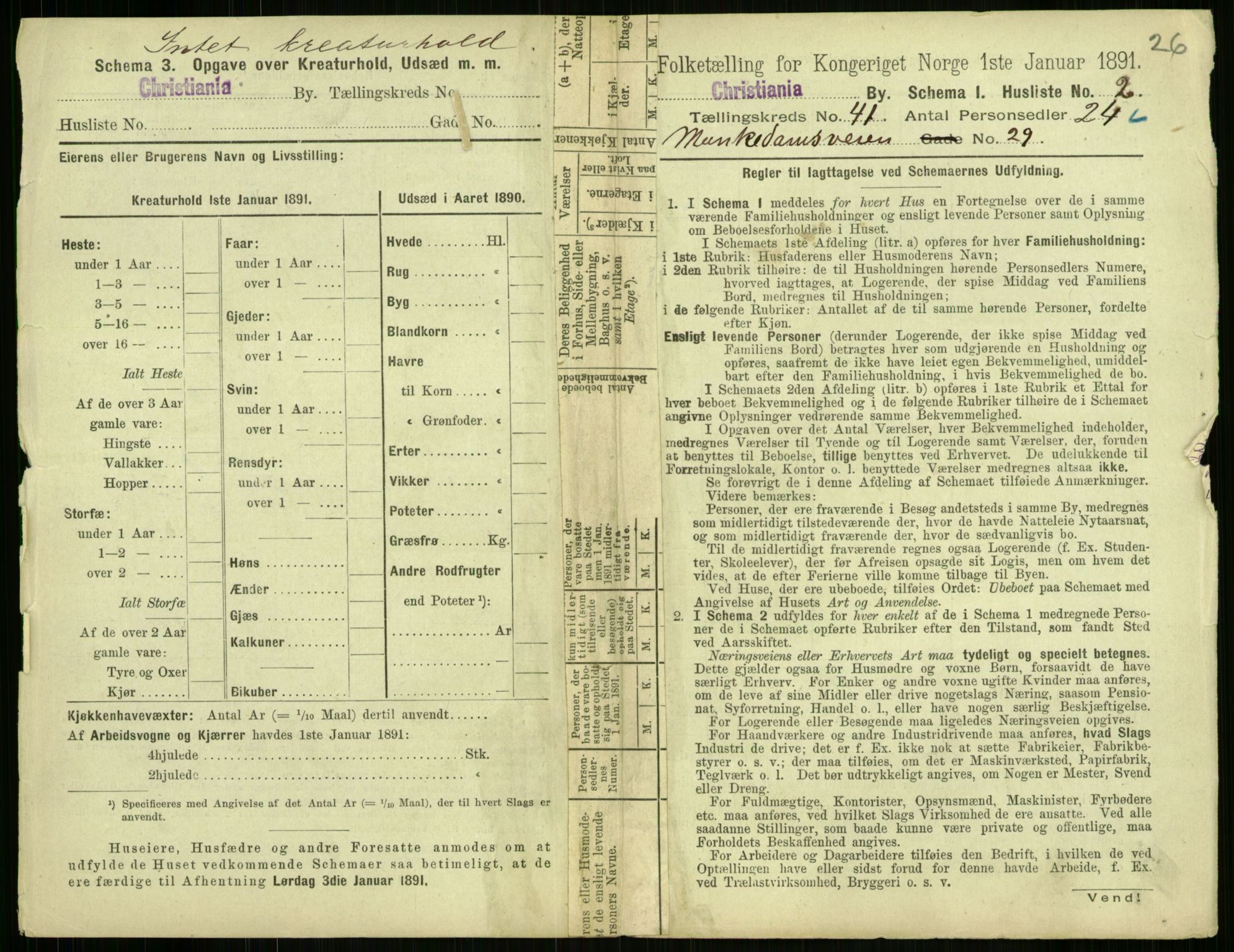 RA, 1891 census for 0301 Kristiania, 1891, p. 23659