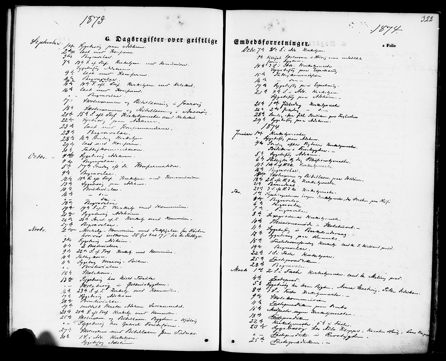 Jelsa sokneprestkontor, SAST/A-101842/01/IV: Parish register (official) no. A 8, 1867-1883, p. 322
