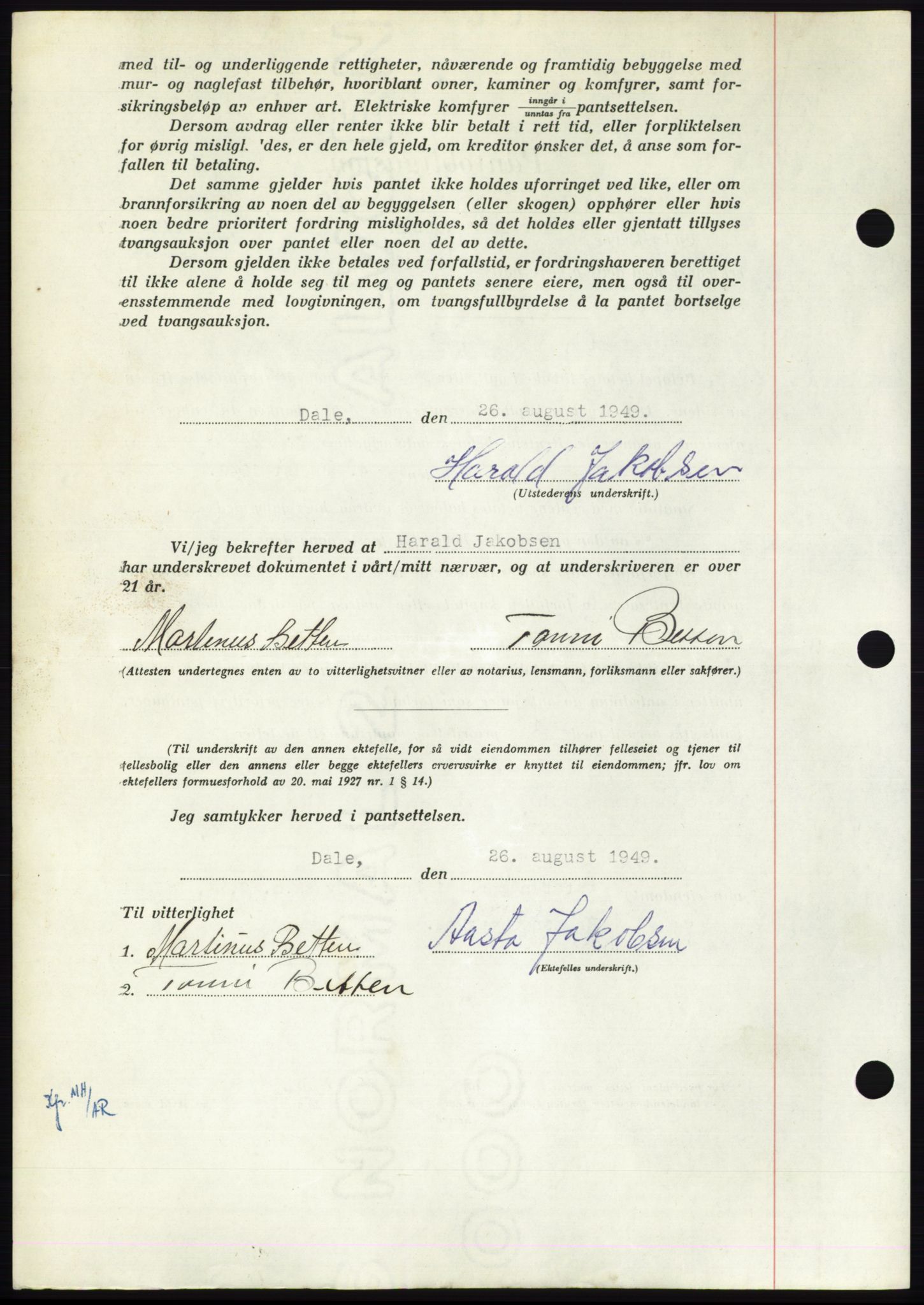 Nordmøre sorenskriveri, AV/SAT-A-4132/1/2/2Ca: Mortgage book no. B102, 1949-1949, Diary no: : 2358/1949