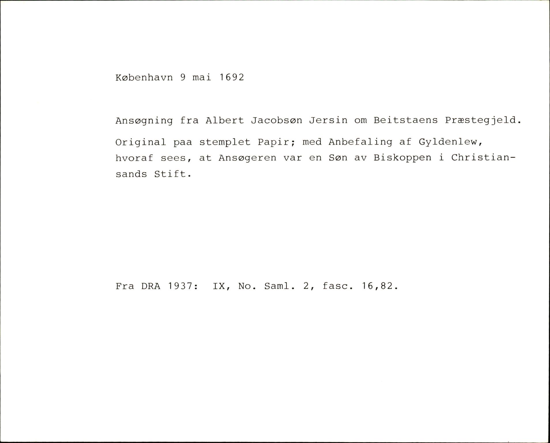 Riksarkivets diplomsamling, AV/RA-EA-5965/F35/F35f/L0002: Regestsedler: Diplomer fra DRA 1937 og 1996, p. 981