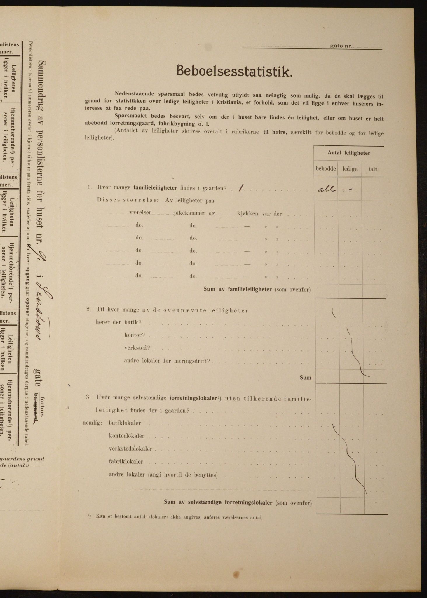 OBA, Municipal Census 1910 for Kristiania, 1910, p. 55816