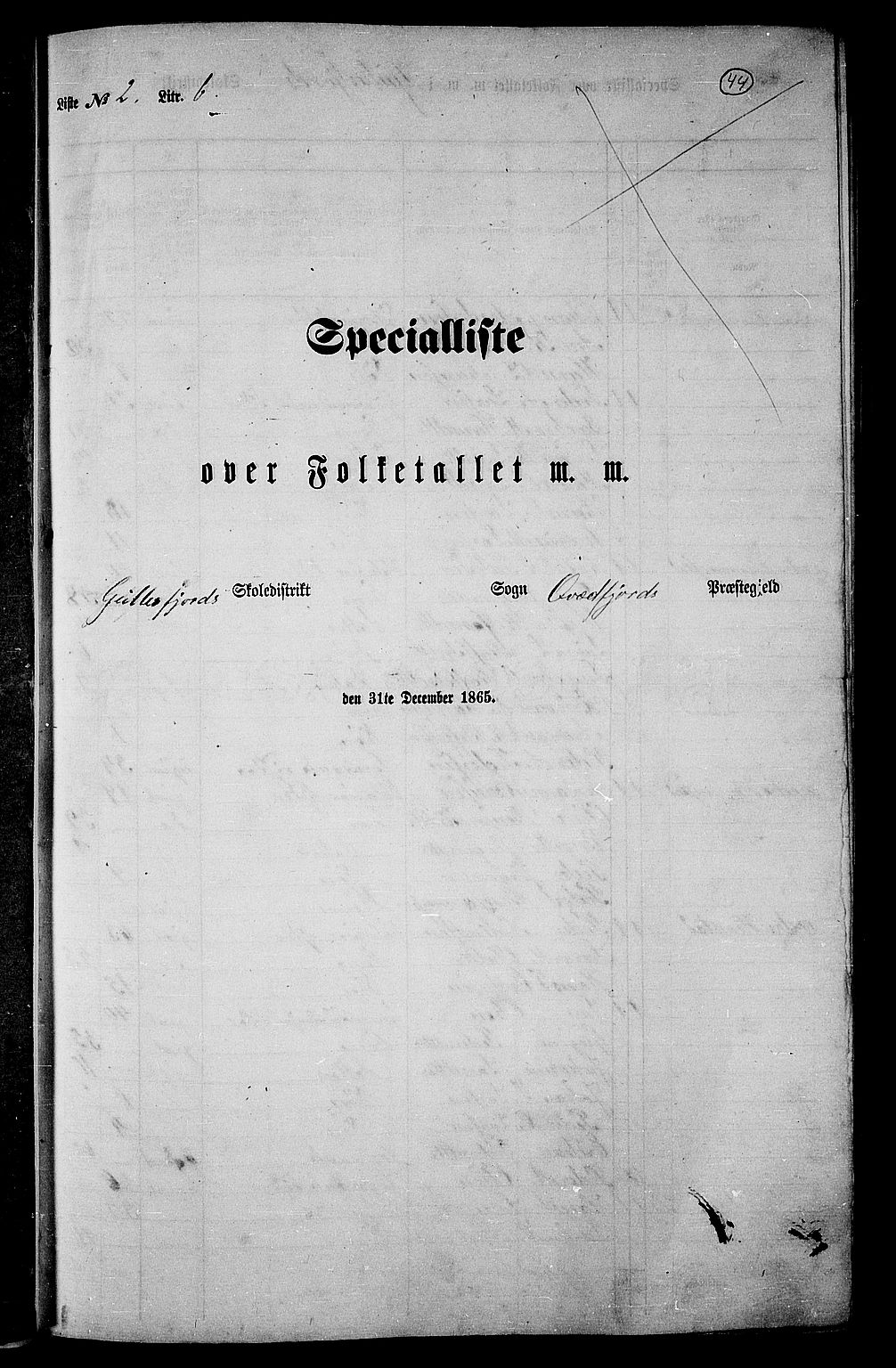 RA, 1865 census for Kvæfjord, 1865, p. 40