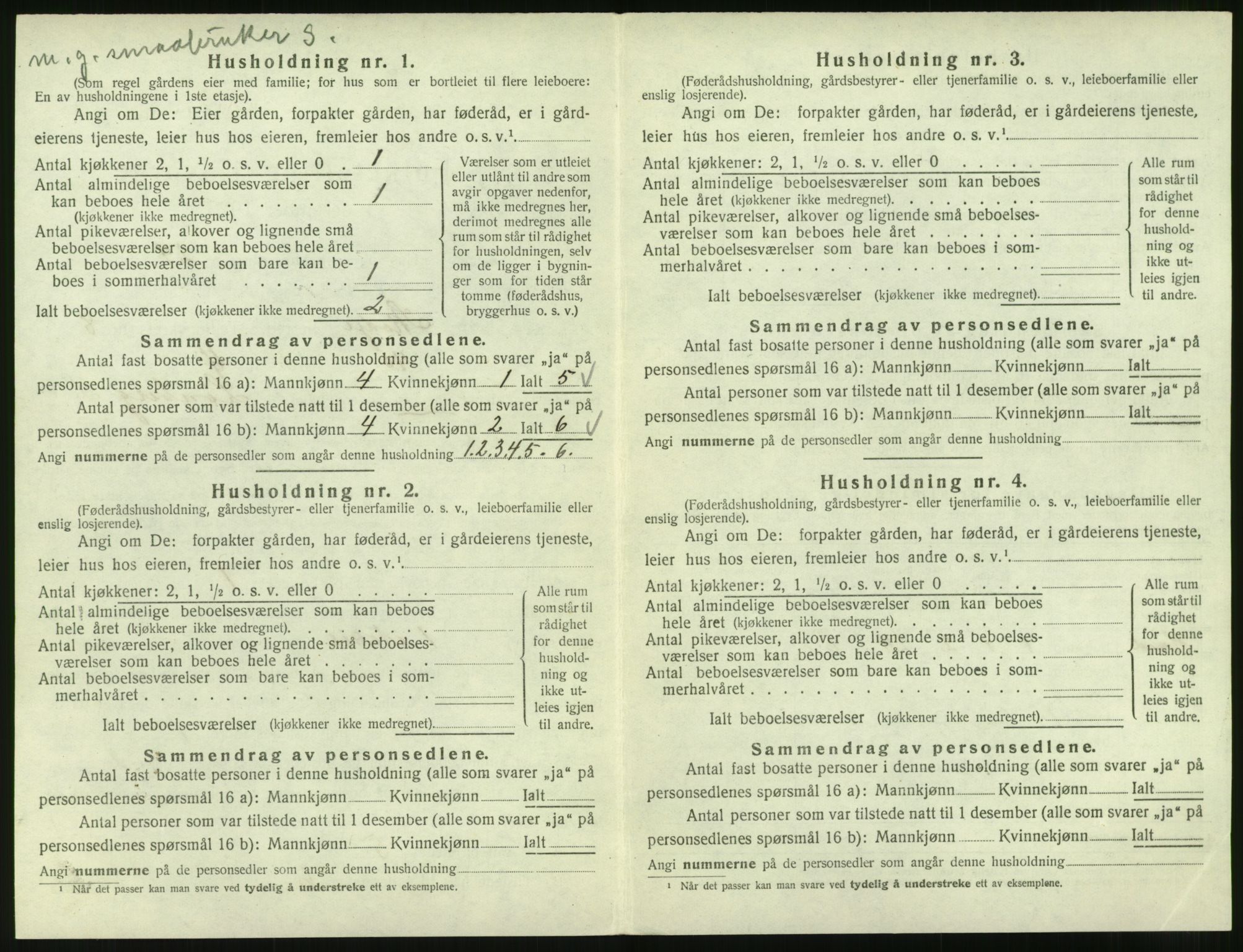 SAT, 1920 census for Skodje, 1920, p. 598