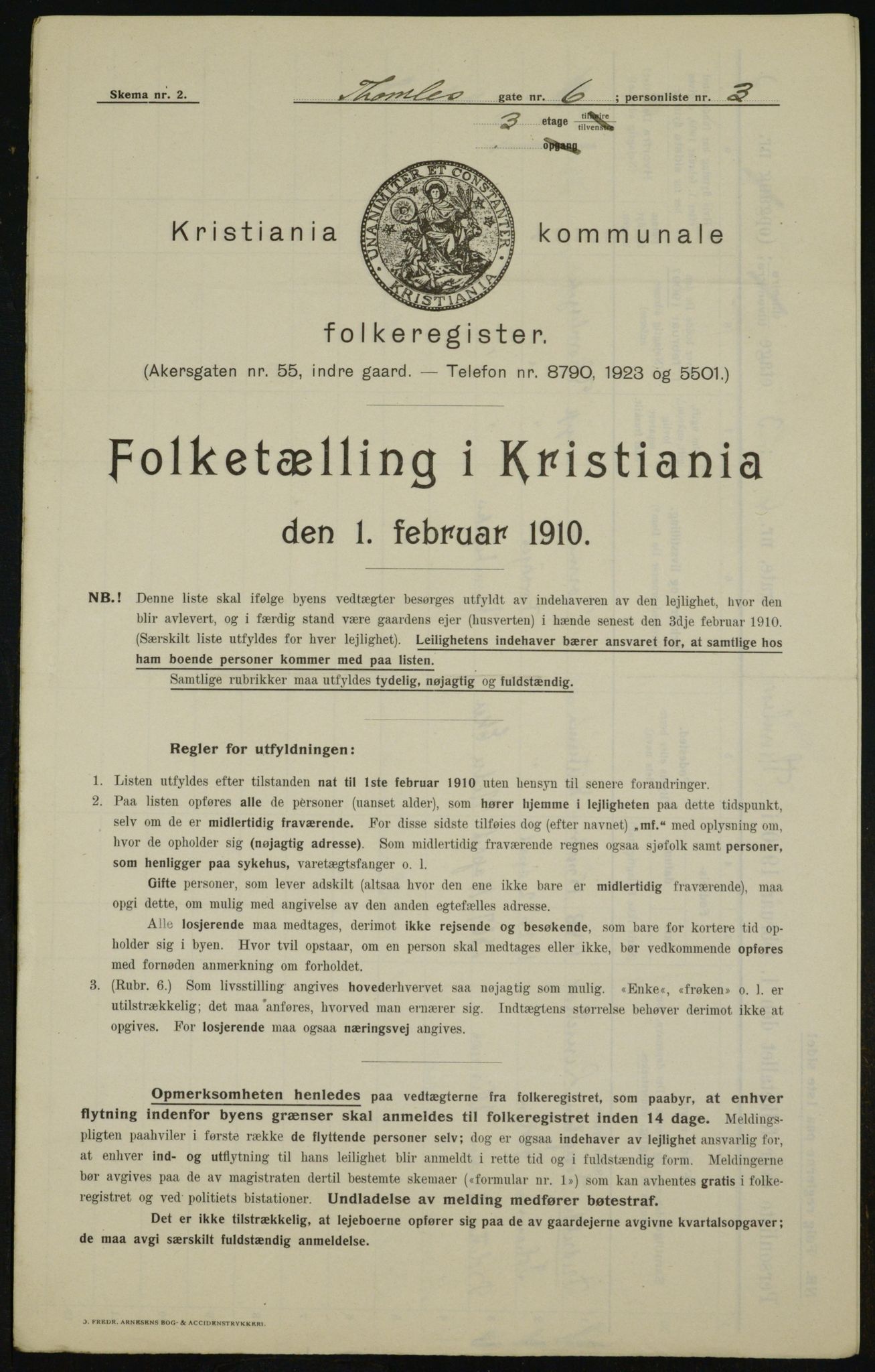 OBA, Municipal Census 1910 for Kristiania, 1910, p. 103680