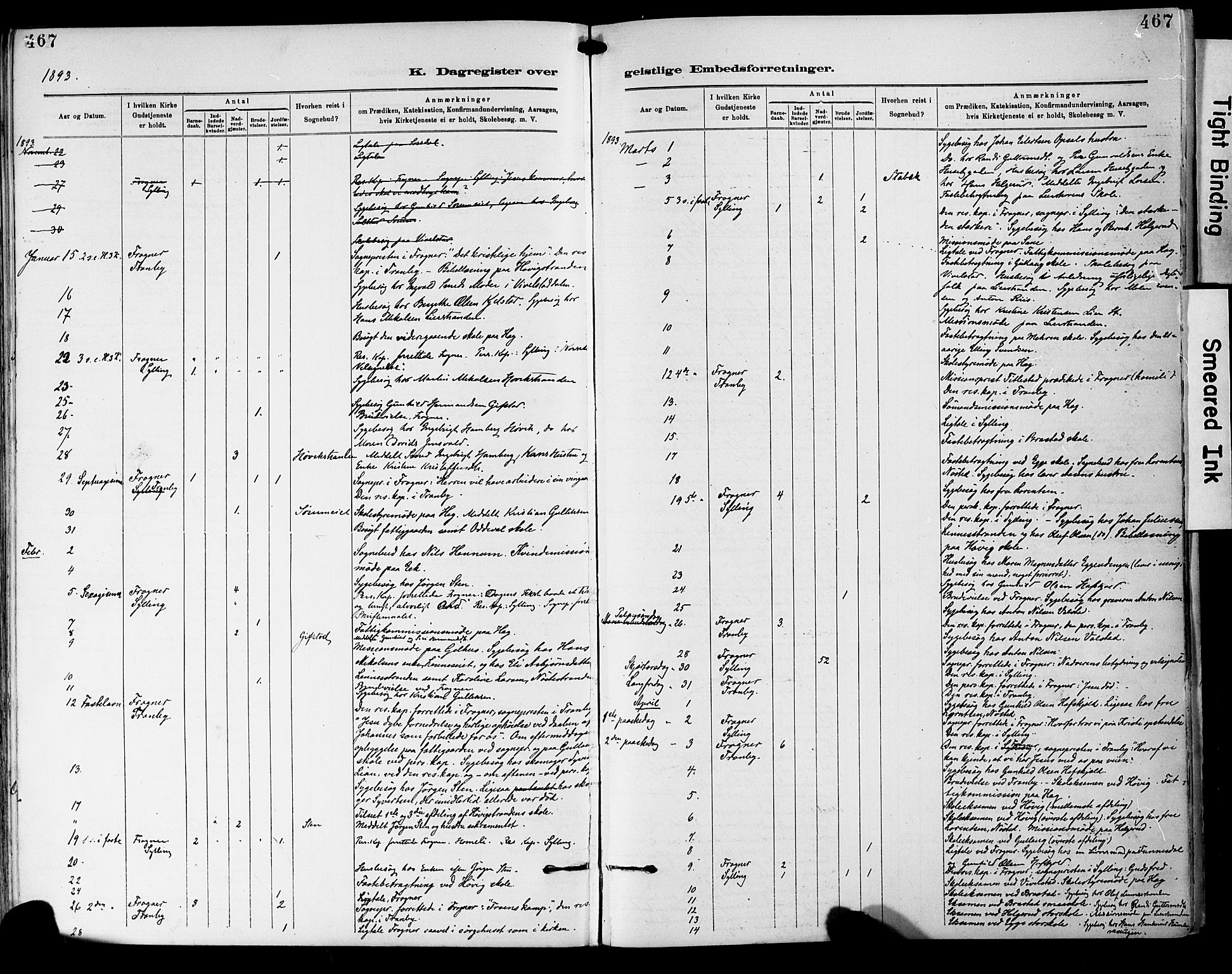 Lier kirkebøker, SAKO/A-230/F/Fa/L0015: Parish register (official) no. I 15, 1883-1894, p. 467