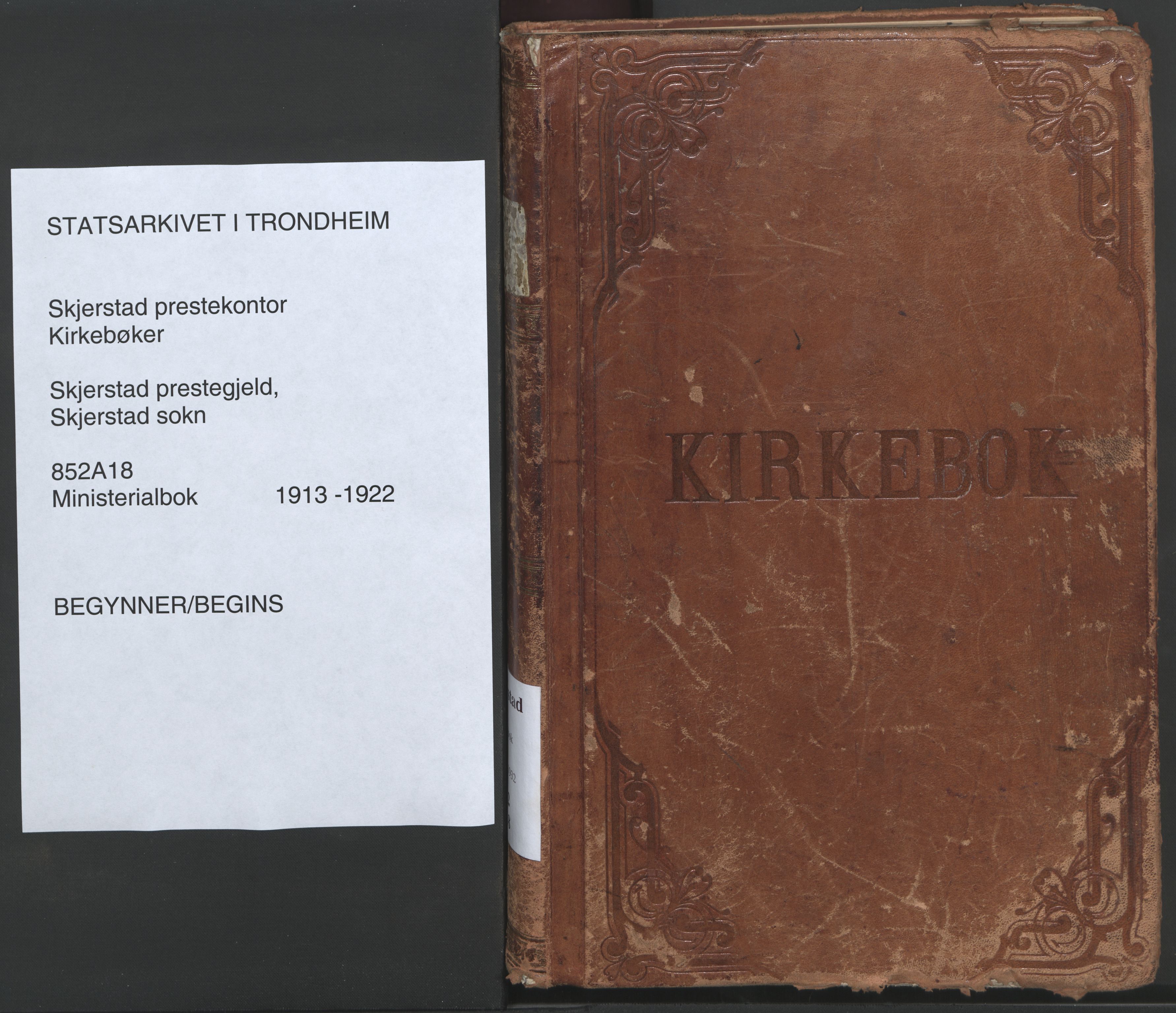 Ministerialprotokoller, klokkerbøker og fødselsregistre - Nordland, SAT/A-1459/852/L0748: Parish register (official) no. 852A18, 1913-1932