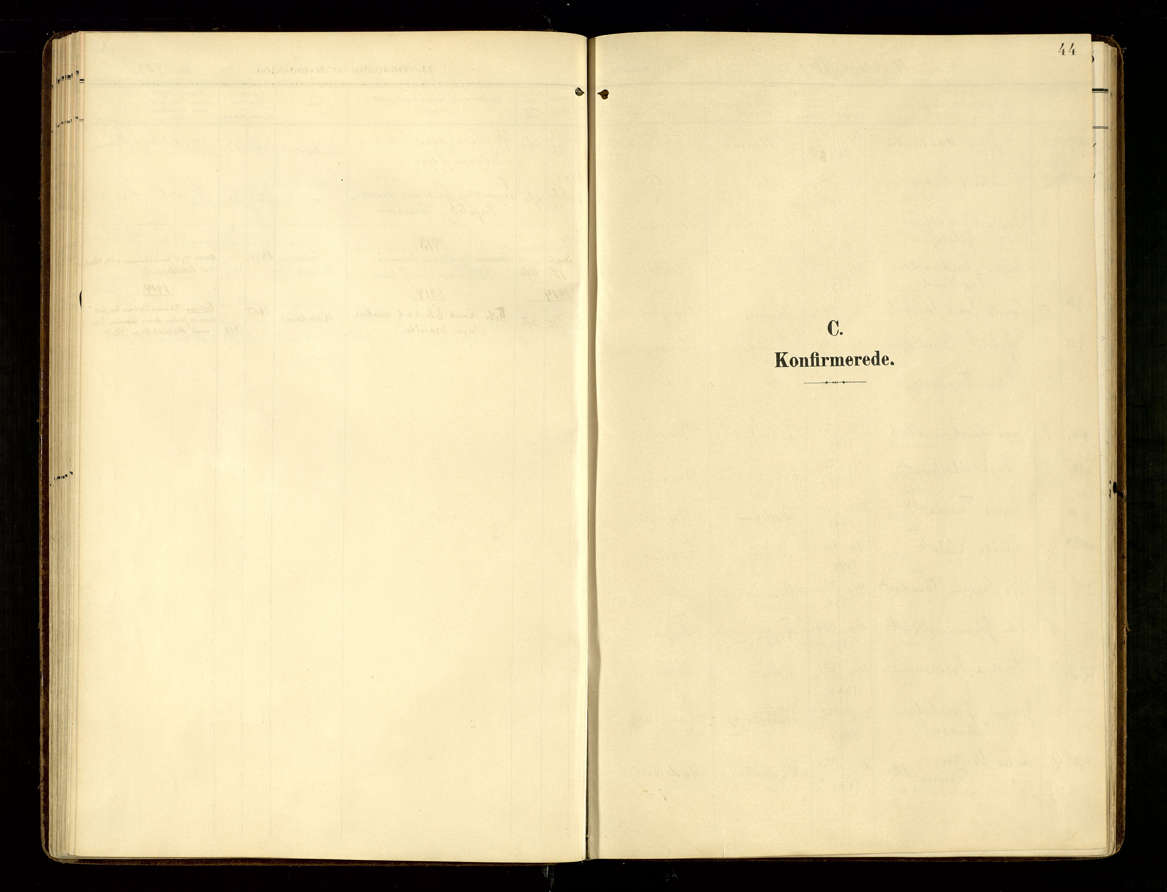 Oddernes sokneprestkontor, SAK/1111-0033/F/Fa/Fab/L0003: Parish register (official) no. A 3, 1903-1916, p. 44