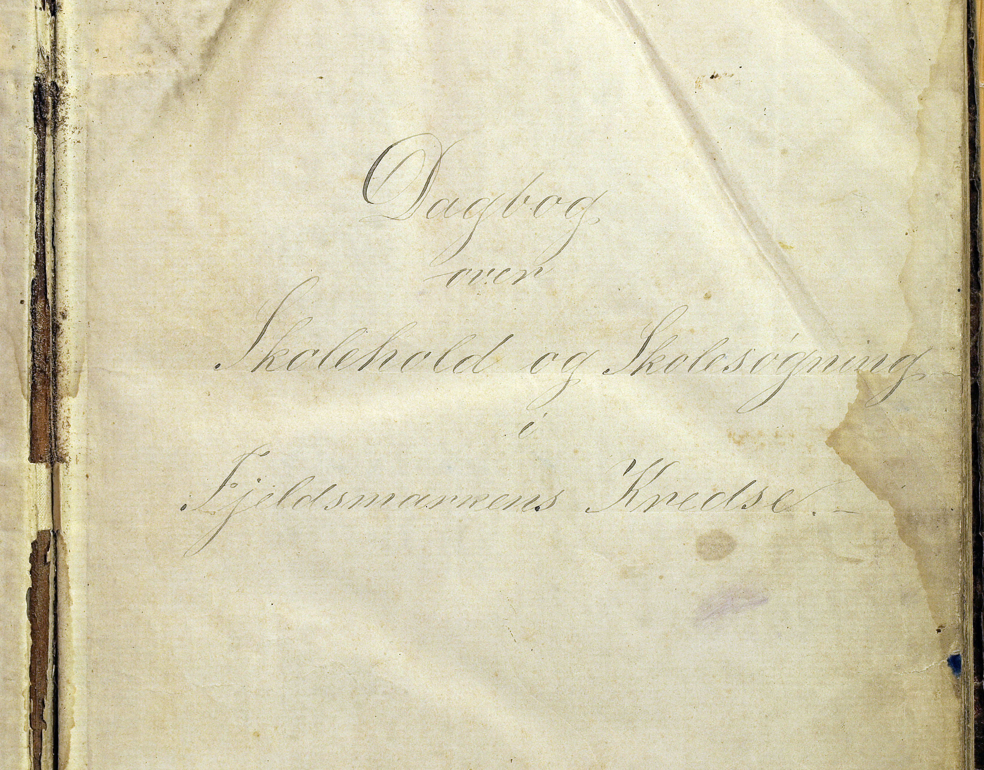 Vestre Toten kommunearkiv*, KVT/-/-/-: Skolehold- og skolesøkningsprotokoll, Fjeldsmarken krets i Vestre Toten skolekommune, 1863-1885, p. 1