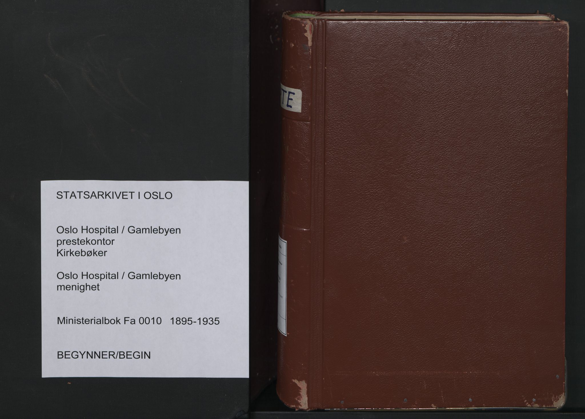 Gamlebyen prestekontor Kirkebøker, AV/SAO-A-10884/F/Fa/L0010: Parish register (official) no. 10, 1895-1935