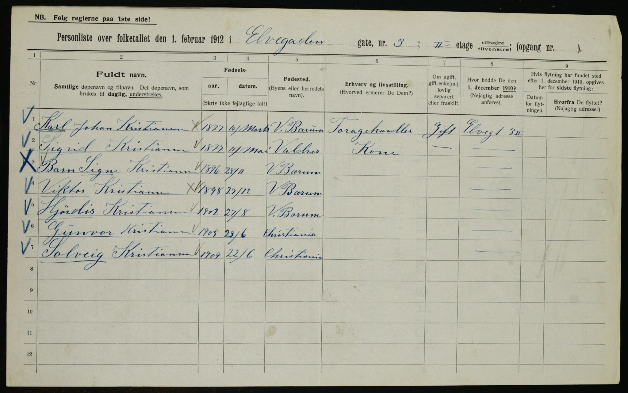 OBA, Municipal Census 1912 for Kristiania, 1912, p. 20835