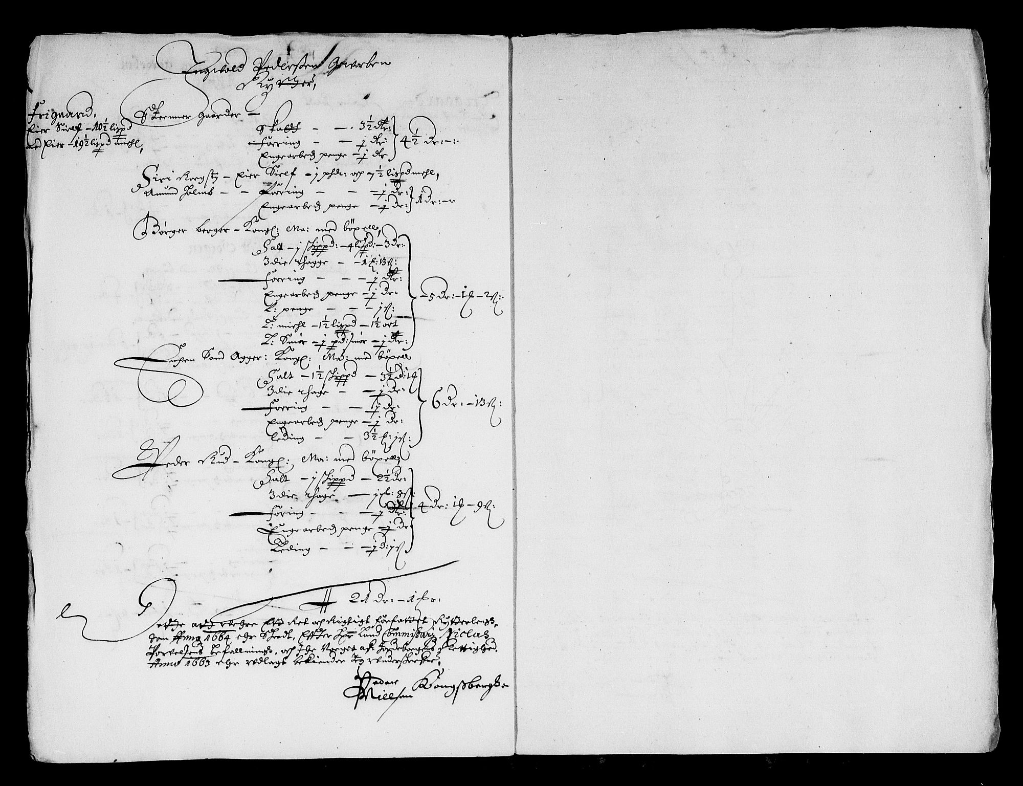 Rentekammeret inntil 1814, Reviderte regnskaper, Stiftamtstueregnskaper, Landkommissariatet på Akershus og Akershus stiftamt, RA/EA-5869/R/Ra/L0021: Landkommissariatet på Akershus, 1664