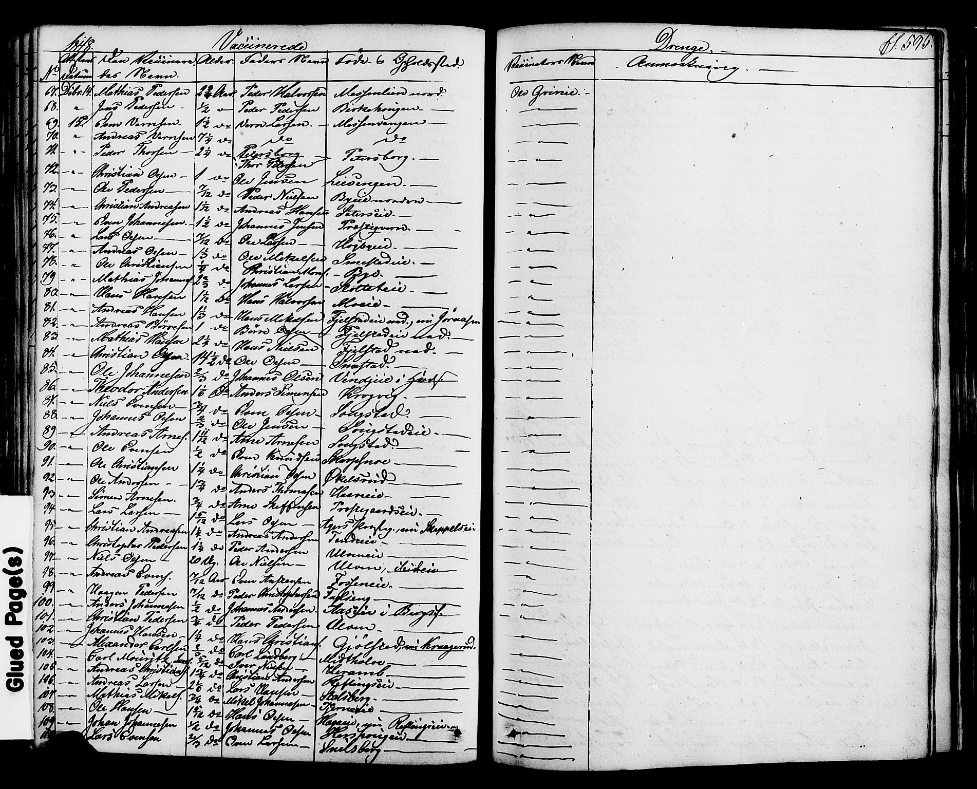 Ringsaker prestekontor, AV/SAH-PREST-014/K/Ka/L0008: Parish register (official) no. 8, 1837-1850, p. 595