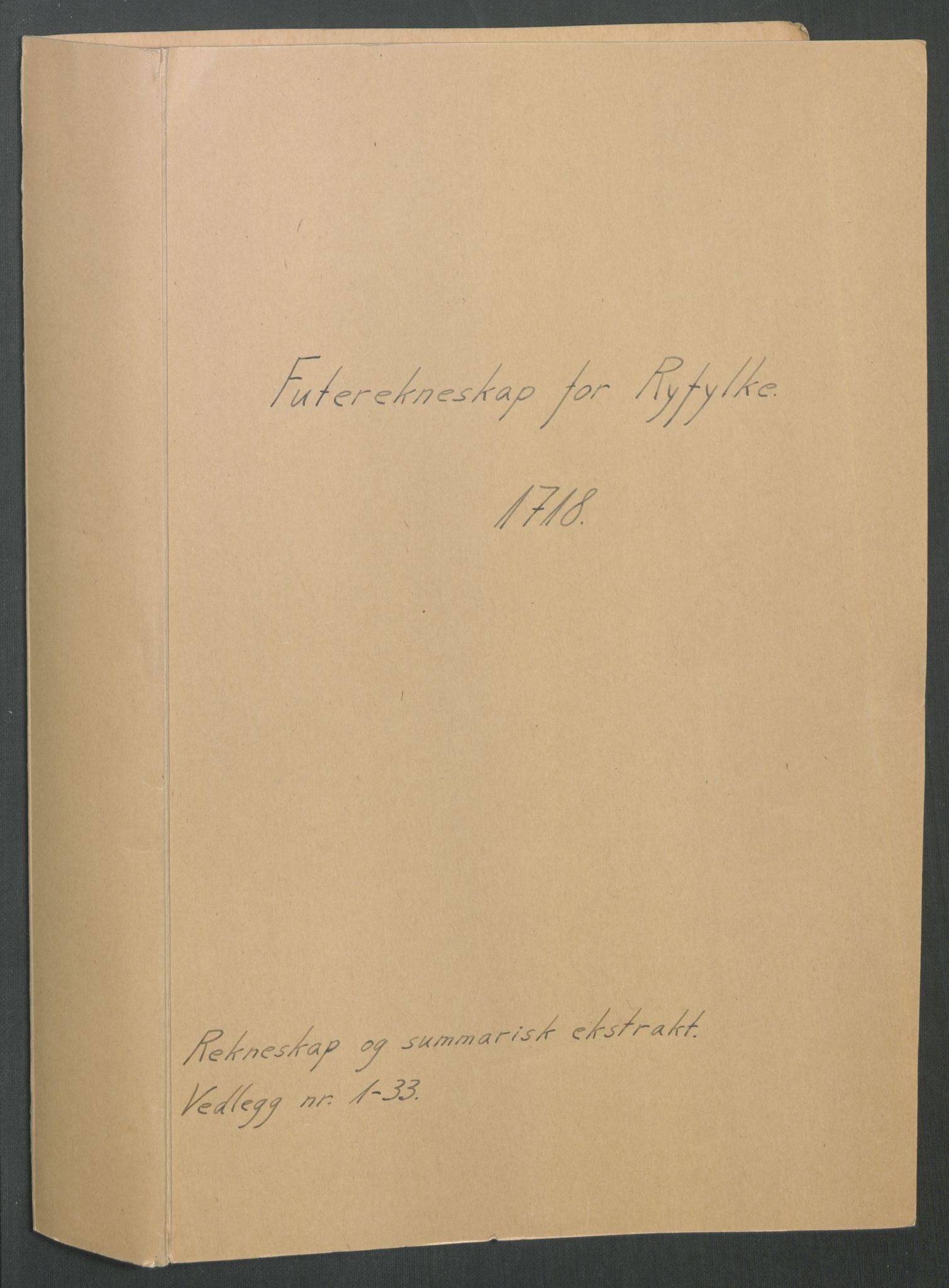 Rentekammeret inntil 1814, Reviderte regnskaper, Fogderegnskap, RA/EA-4092/R47/L2871: Fogderegnskap Ryfylke, 1718, p. 2