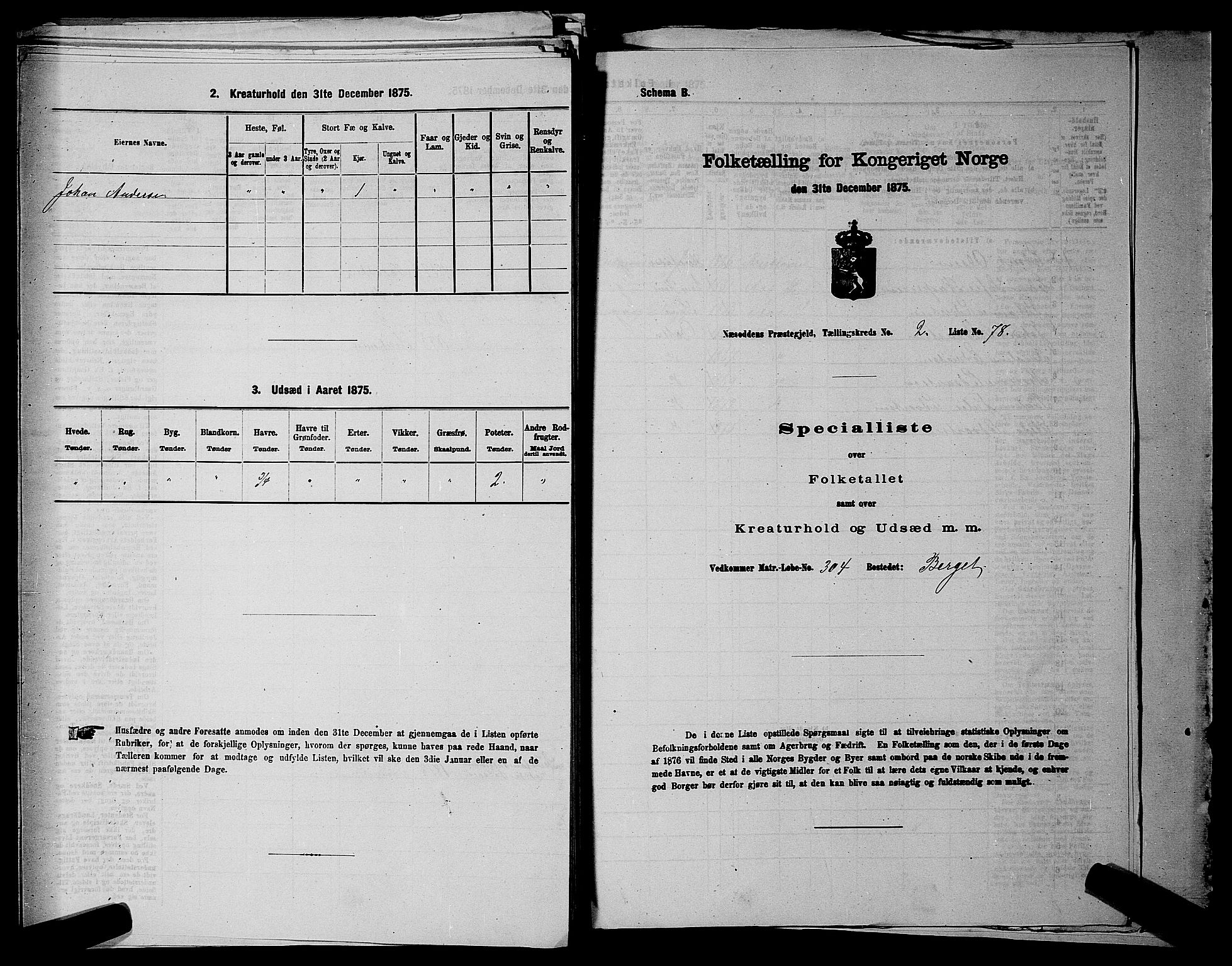 RA, 1875 census for 0216P Nesodden, 1875, p. 418