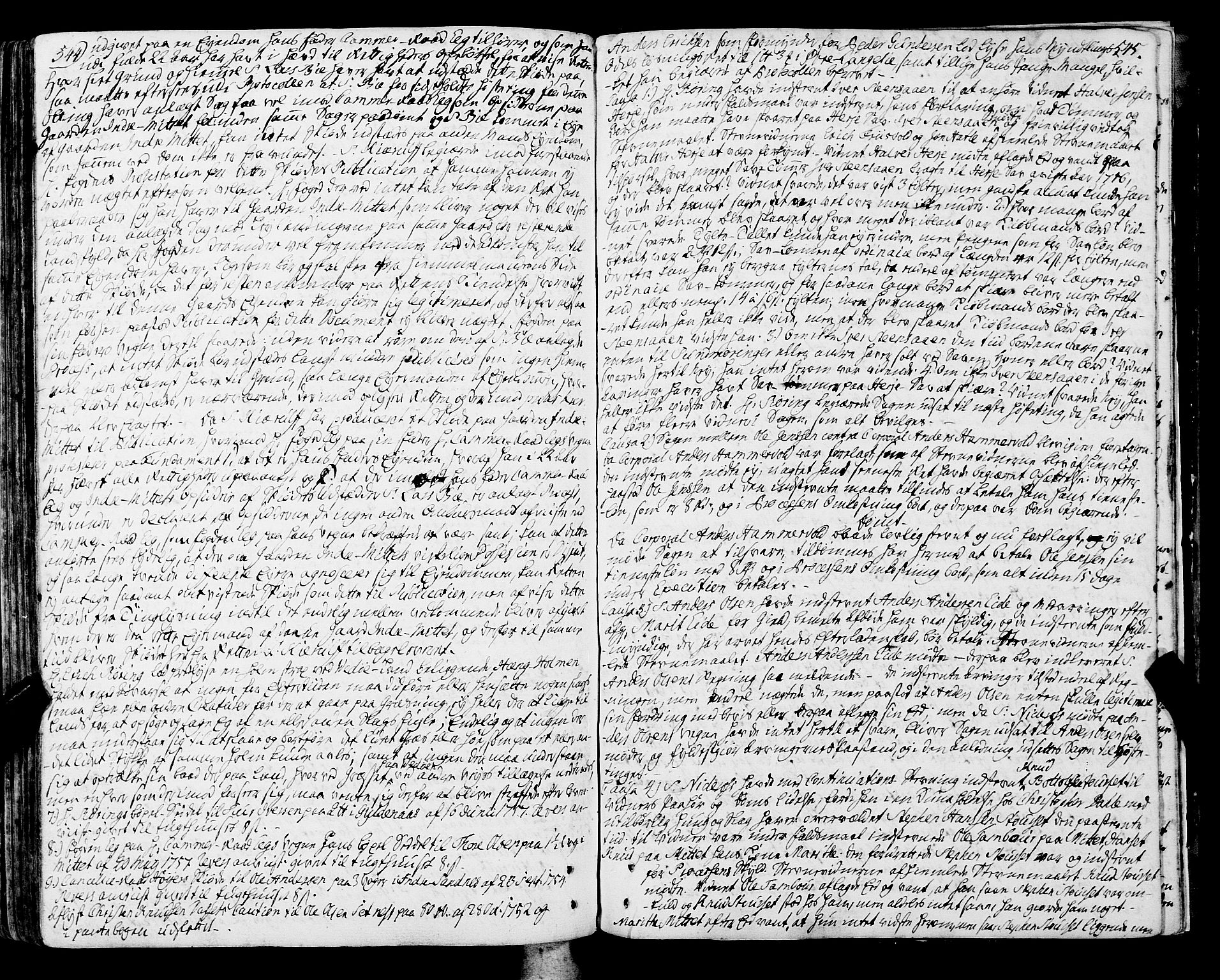 Romsdal sorenskriveri, SAT/A-4149/1/1/1A/L0013: Tingbok, 1749-1757, p. 544-545