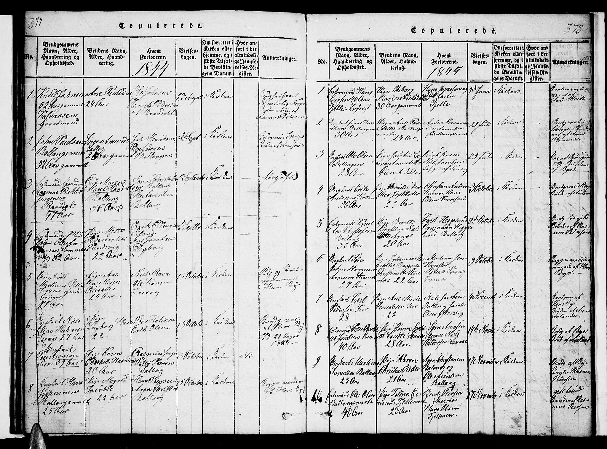 Ministerialprotokoller, klokkerbøker og fødselsregistre - Nordland, SAT/A-1459/863/L0911: Parish register (copy) no. 863C01, 1821-1858, p. 377-378