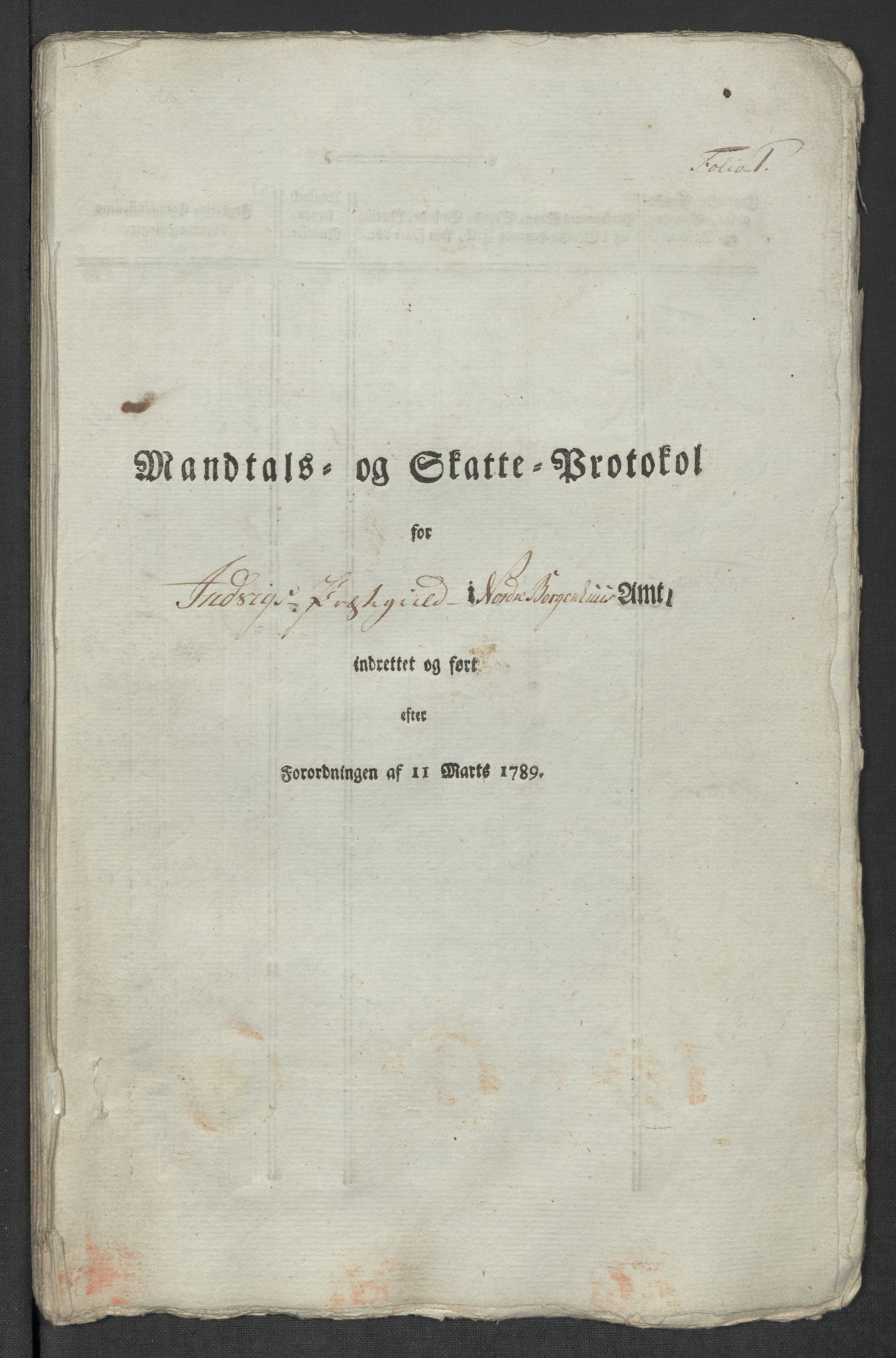 Rentekammeret inntil 1814, Reviderte regnskaper, Mindre regnskaper, RA/EA-4068/Rf/Rfe/L0048: Sunnfjord og Nordfjord fogderier, 1789, p. 334