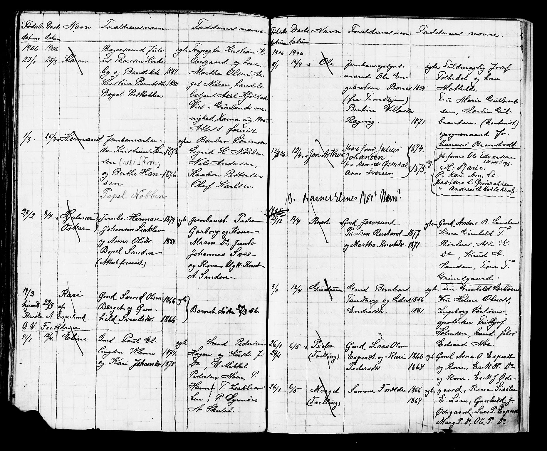 Nes kirkebøker, AV/SAKO-A-236/G/Ga/L0003: Parish register (copy) no. I 3, 1889-1909