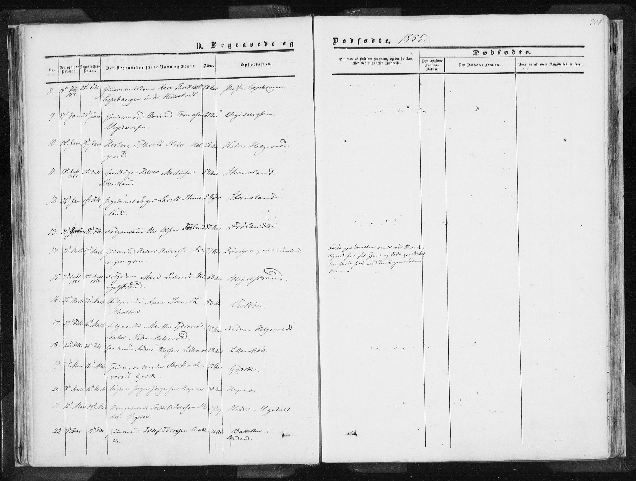 Vikedal sokneprestkontor, SAST/A-101840/01/IV: Parish register (official) no. A 6.2, 1851-1867, p. 305