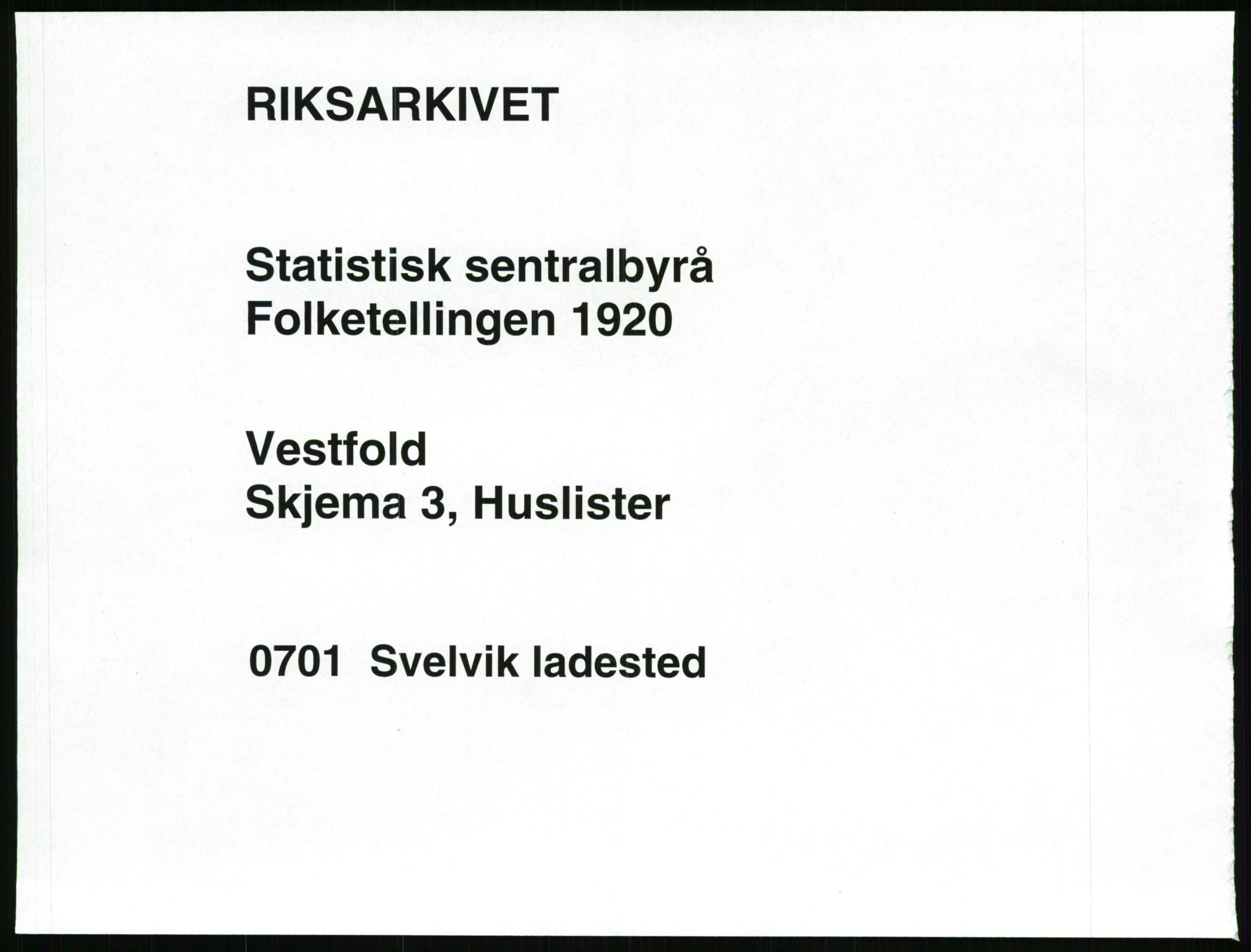 SAKO, 1920 census for Svelvik, 1920, p. 13