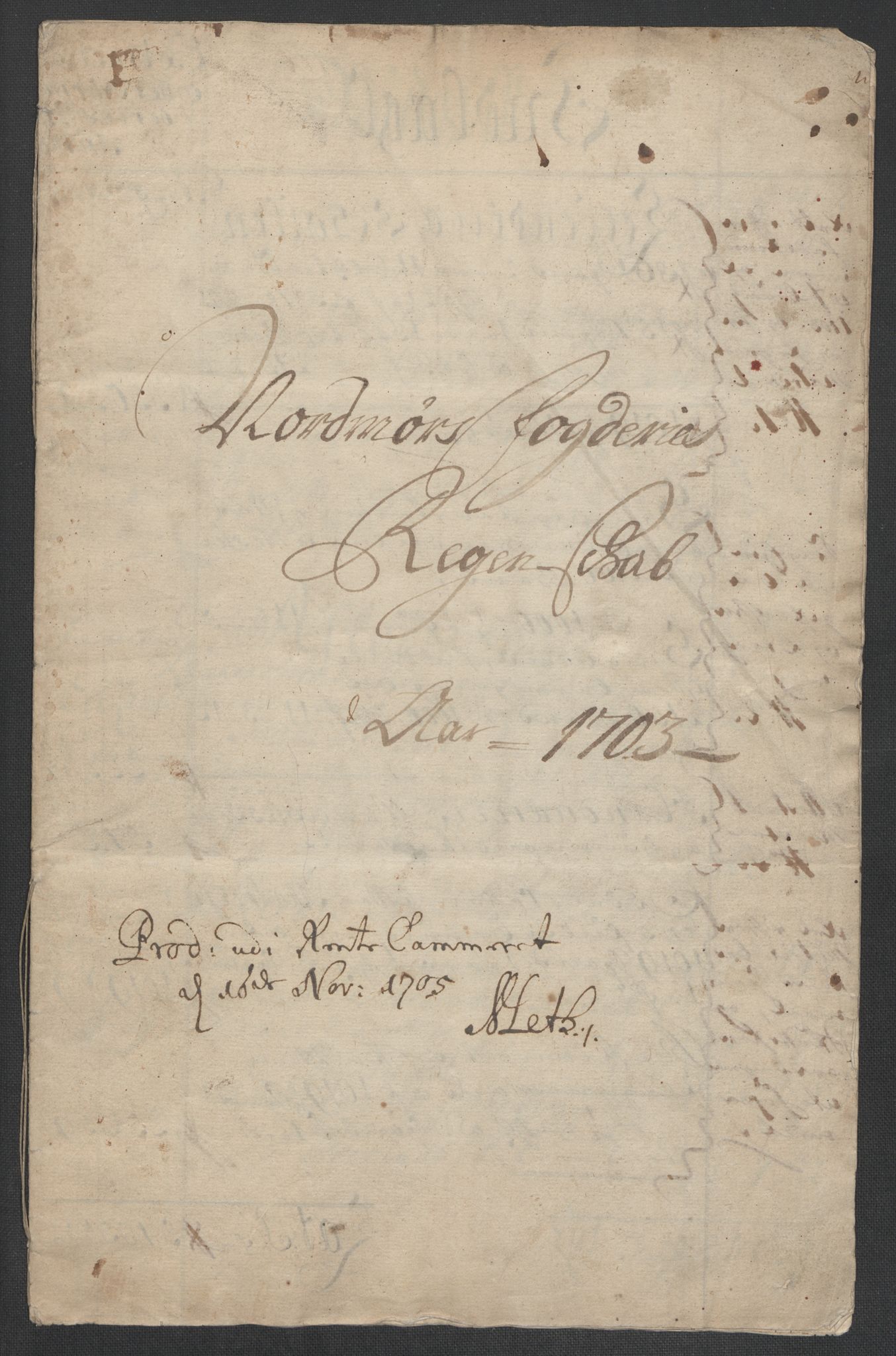 Rentekammeret inntil 1814, Reviderte regnskaper, Fogderegnskap, RA/EA-4092/R56/L3740: Fogderegnskap Nordmøre, 1703-1704, p. 5