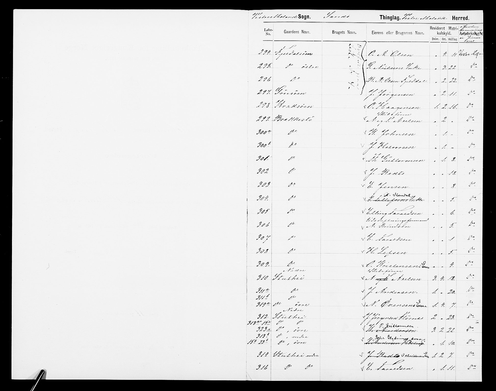 SAK, 1875 census for 0926L Vestre Moland/Vestre Moland, 1875, p. 4