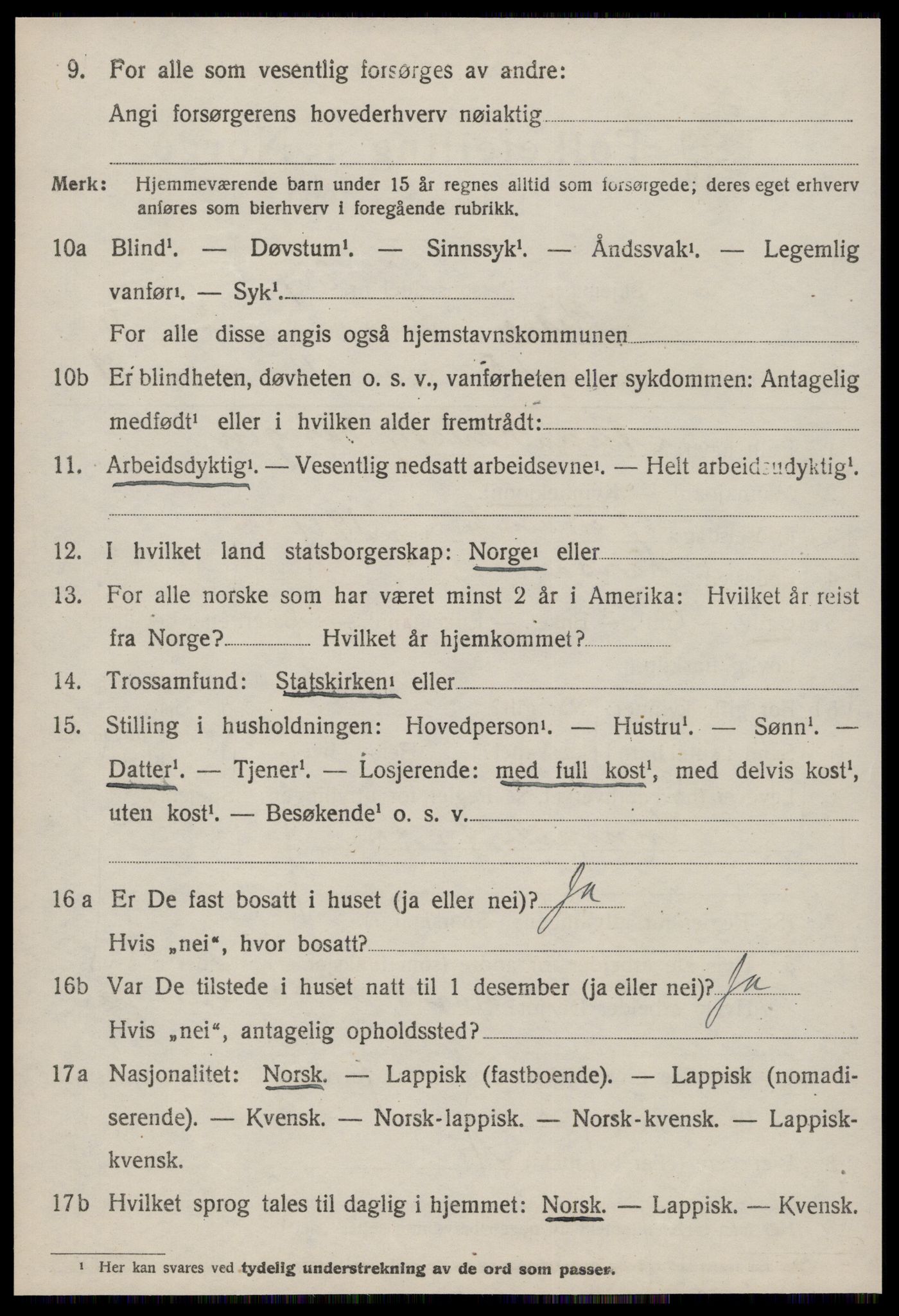 SAT, 1920 census for Rissa, 1920, p. 3722