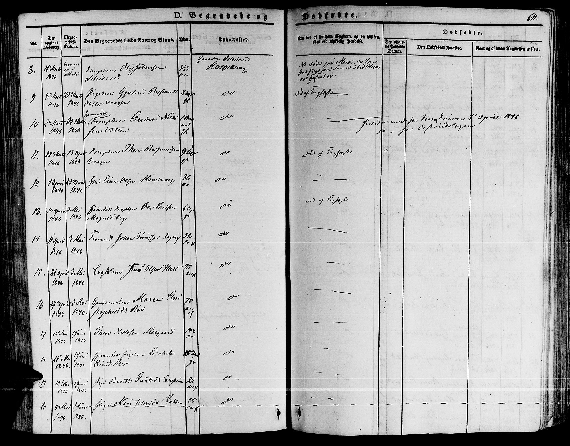 Ministerialprotokoller, klokkerbøker og fødselsregistre - Møre og Romsdal, AV/SAT-A-1454/592/L1025: Parish register (official) no. 592A03 /2, 1831-1849, p. 611