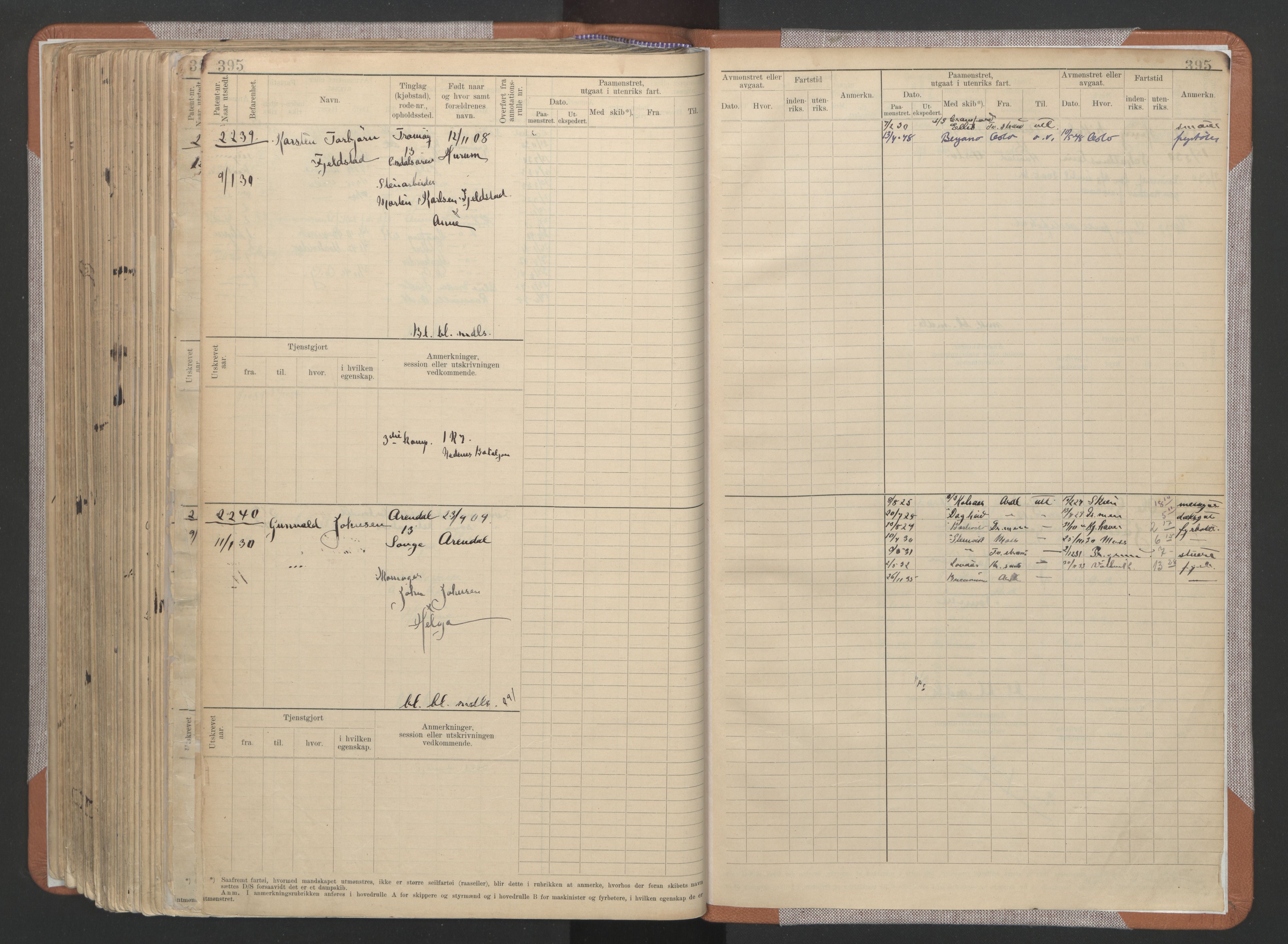 Arendal mønstringskrets, AV/SAK-2031-0012/F/Fb/L0022: Hovedrulle A nr 1466-2242, S-20, 1914-1930, p. 408