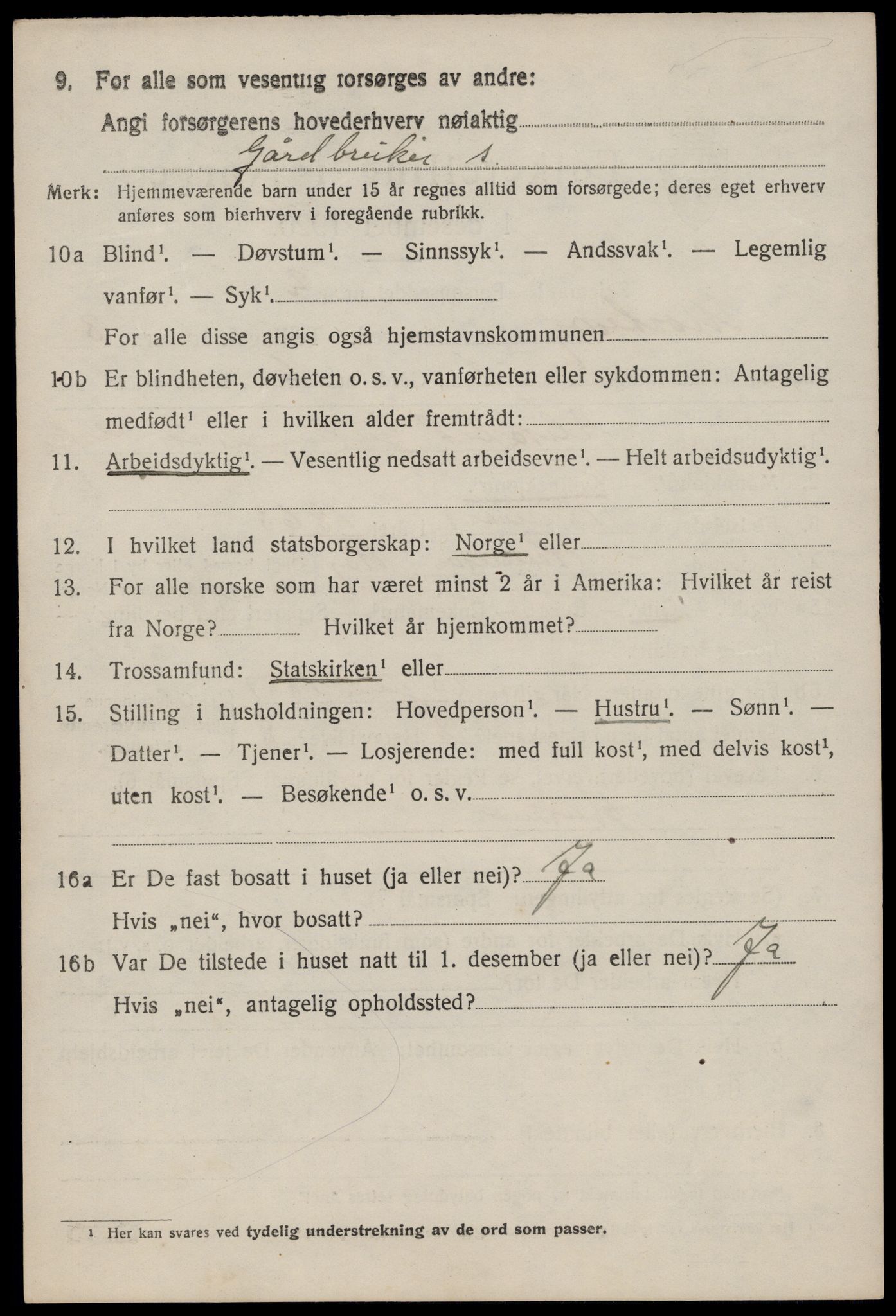 SAST, 1920 census for Mosterøy, 1920, p. 1065