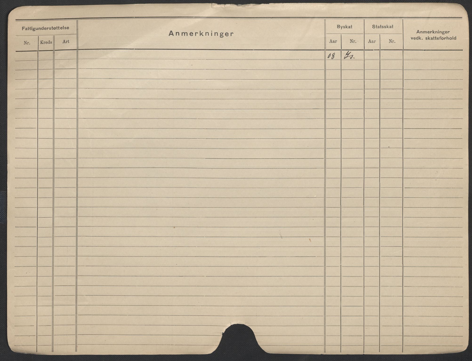 Oslo folkeregister, Registerkort, AV/SAO-A-11715/F/Fa/Fac/L0012: Kvinner, 1906-1914, p. 6b