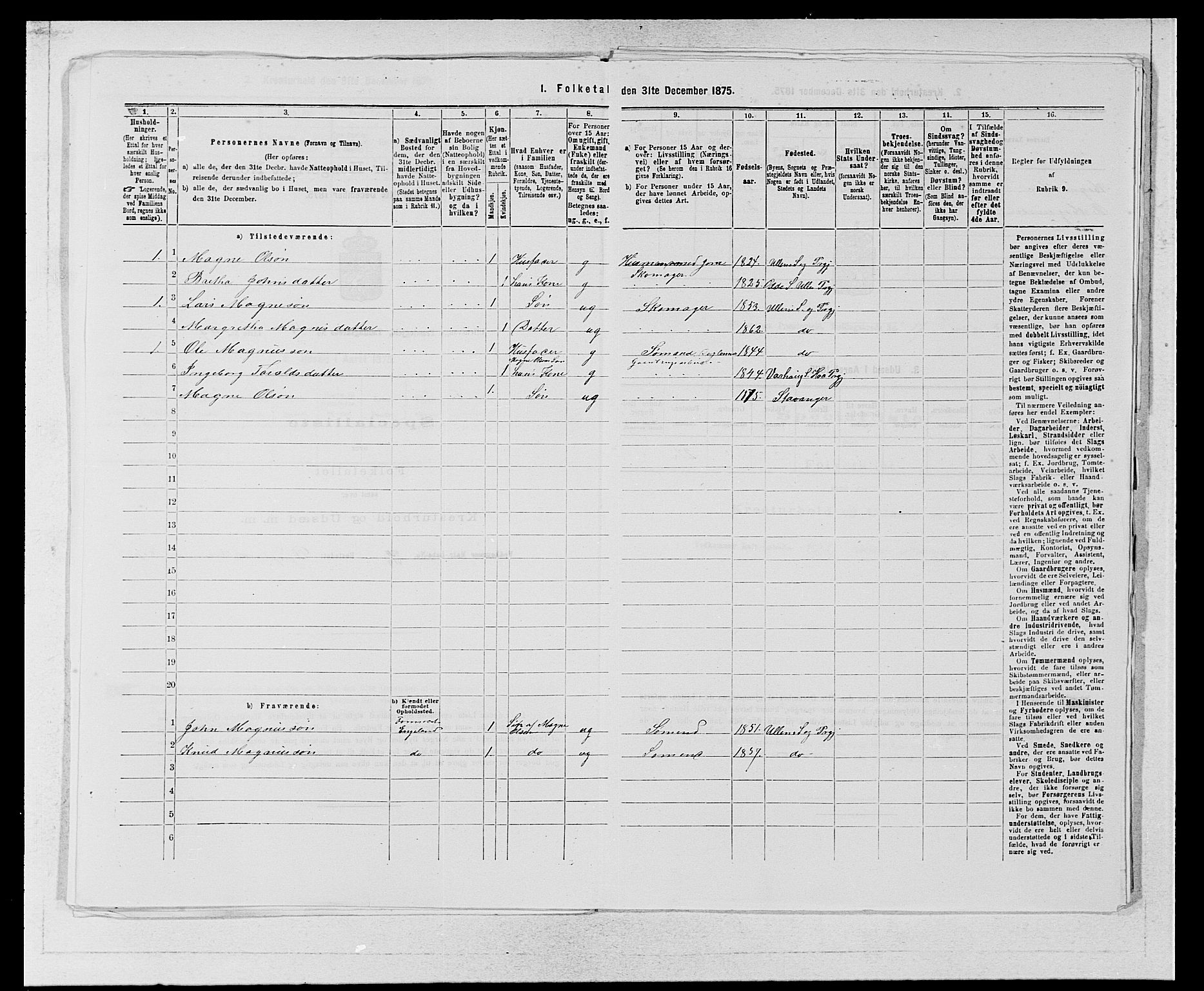 SAB, 1875 census for 1230P Ullensvang, 1875, p. 1844