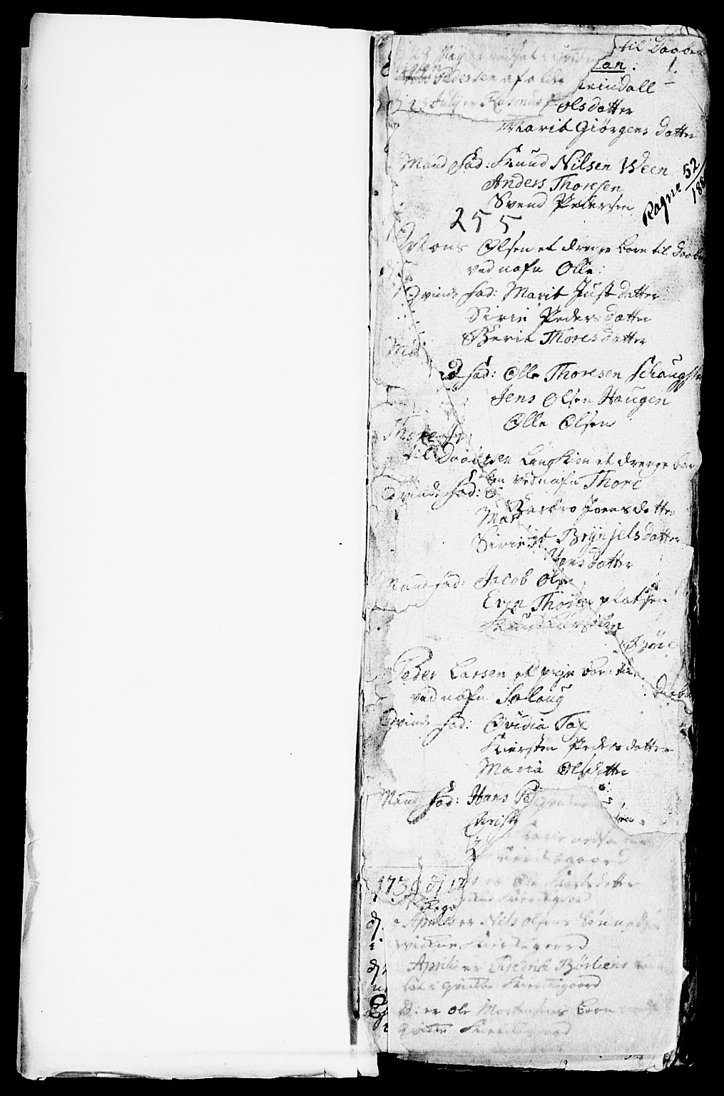 Kvikne prestekontor, AV/SAH-PREST-064/H/Ha/Haa/L0001: Parish register (official) no. 1, 1740-1756, p. 0-1