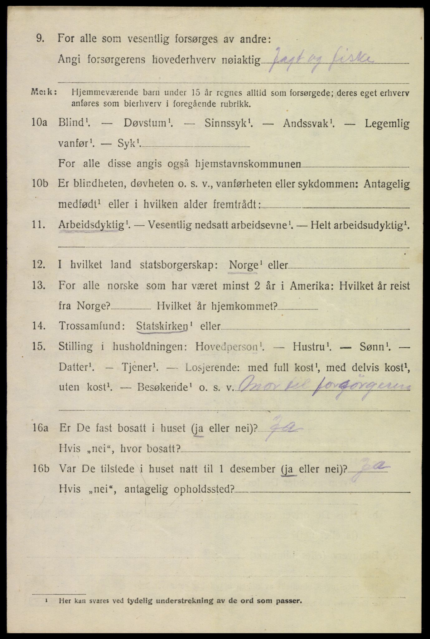 SAH, 1920 census for Sør-Fron, 1920, p. 1892