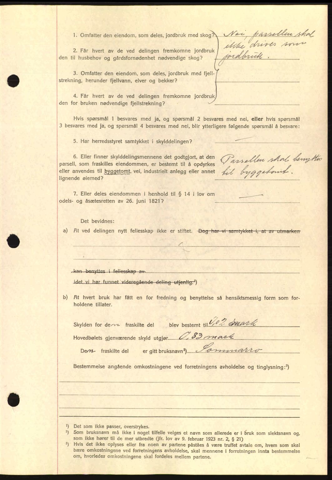 Romsdal sorenskriveri, AV/SAT-A-4149/1/2/2C: Mortgage book no. A7, 1939-1939, Diary no: : 1990/1939