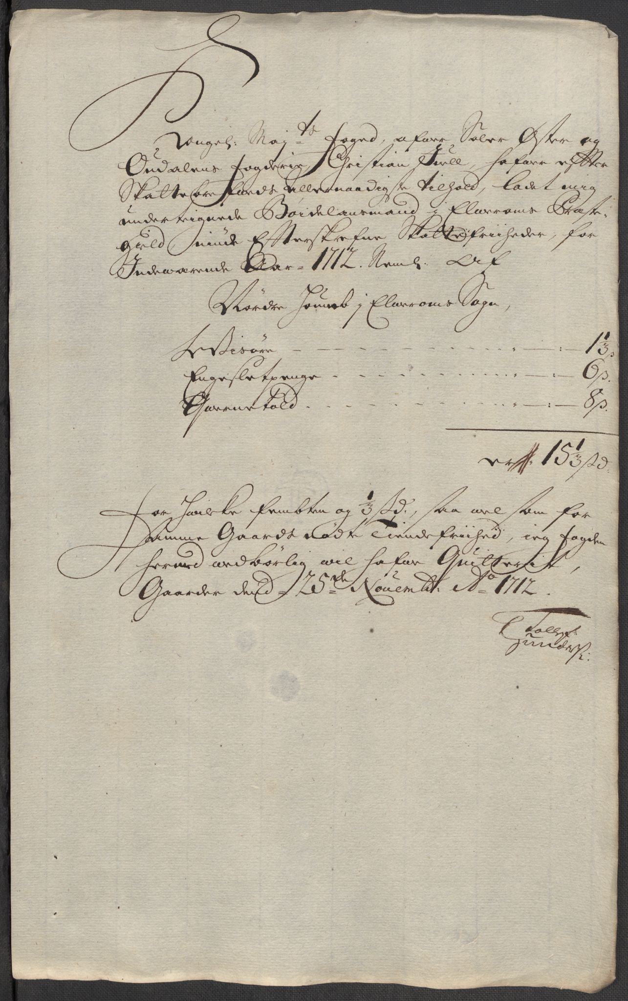 Rentekammeret inntil 1814, Reviderte regnskaper, Fogderegnskap, RA/EA-4092/R13/L0849: Fogderegnskap Solør, Odal og Østerdal, 1712, p. 373