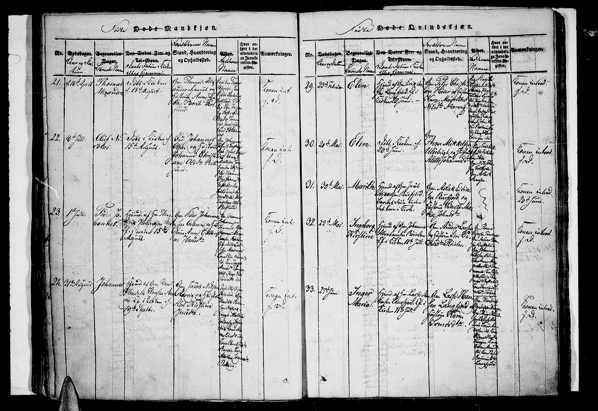 Skjervøy sokneprestkontor, AV/SATØ-S-1300/H/Ha/Haa/L0004kirke: Parish register (official) no. 4, 1820-1838